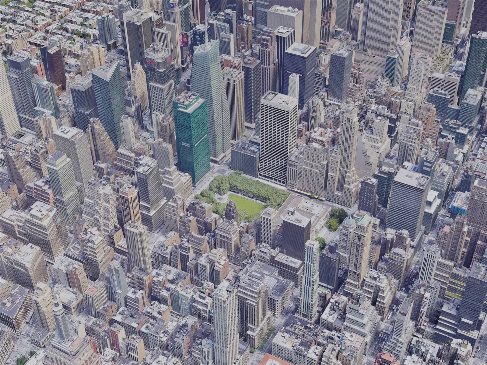 New York City, Midtown Manhattan, USA (2019) 3D Model main preview