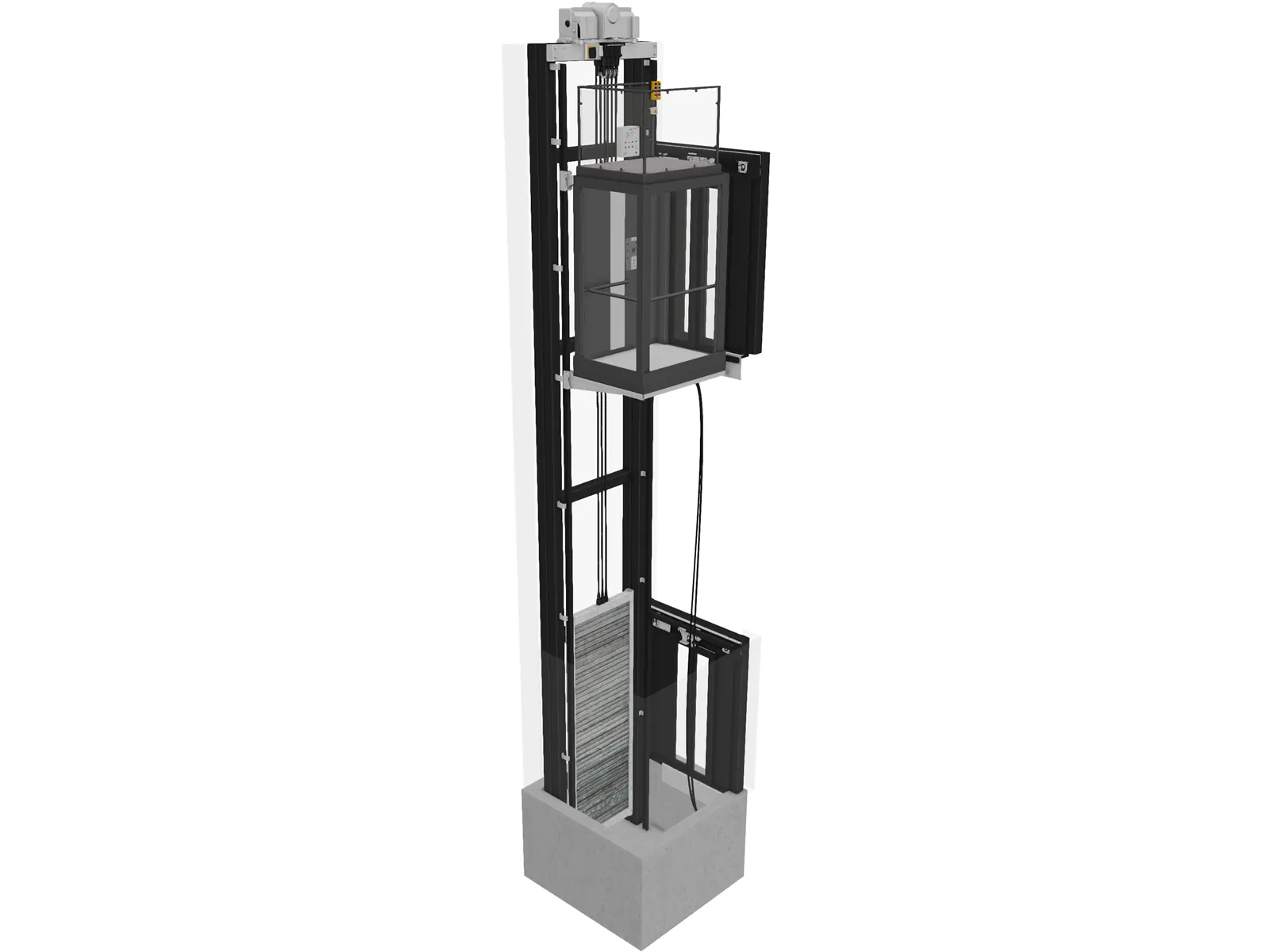 Elevator 3D Model main preview