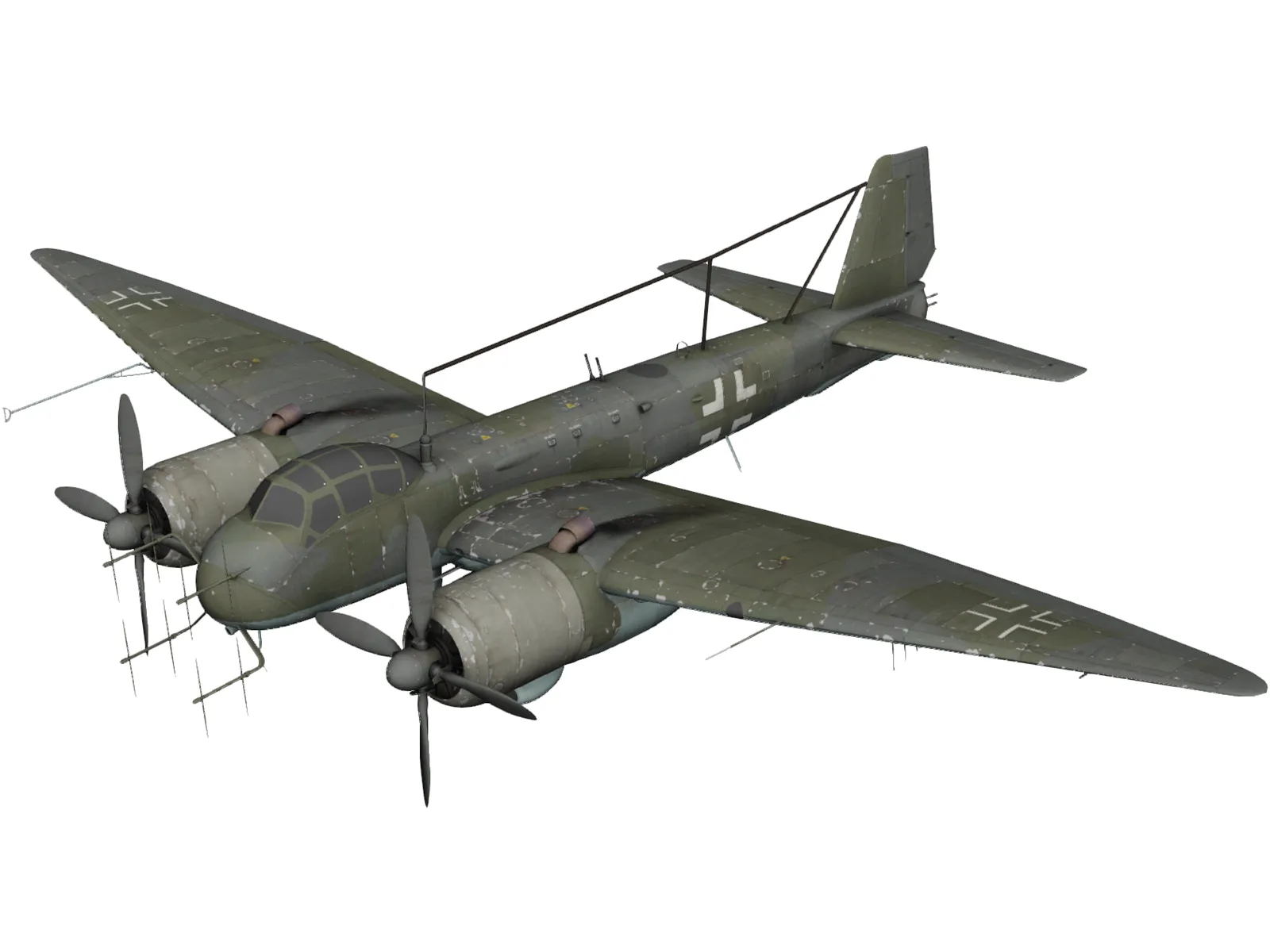 Junkers Ju 388 3D Model main preview