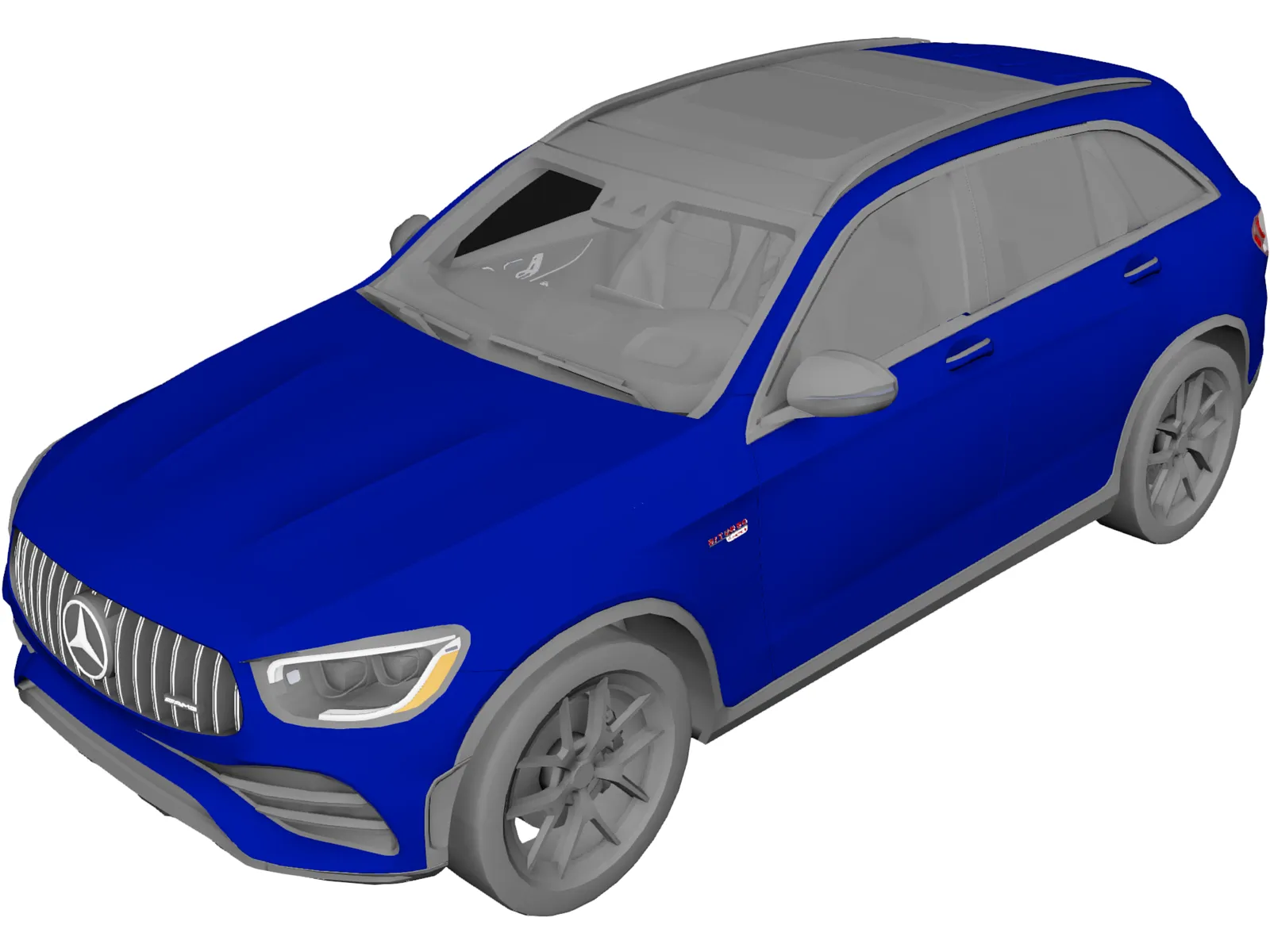 Mercedes-Benz GLC43 AMG (2020) 3D Model main preview