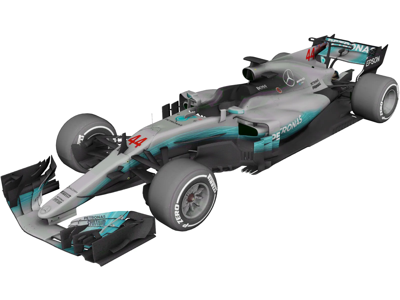 Mercedes-AMG F1 W08 EQ Power 3D Model main preview