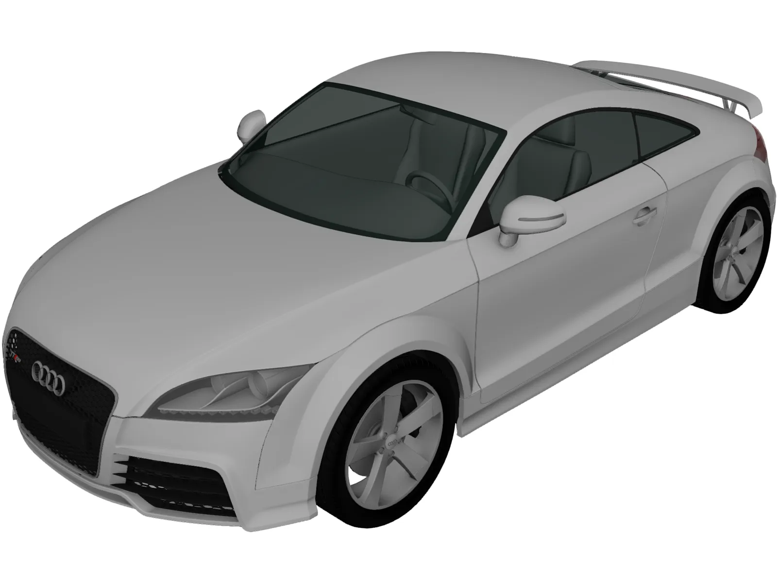 Audi TT RS (2009) 3D Model main preview