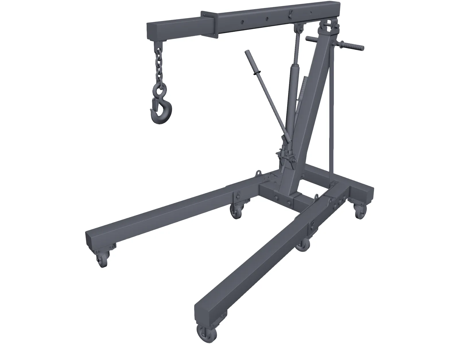 Winch 3D Model main preview