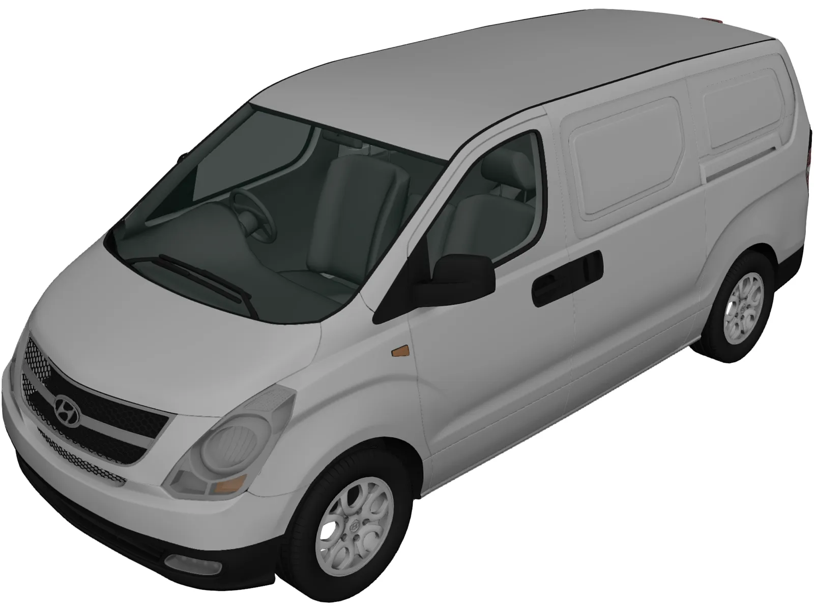 Hyundai H1 iLoad (2010) 3D Model main preview