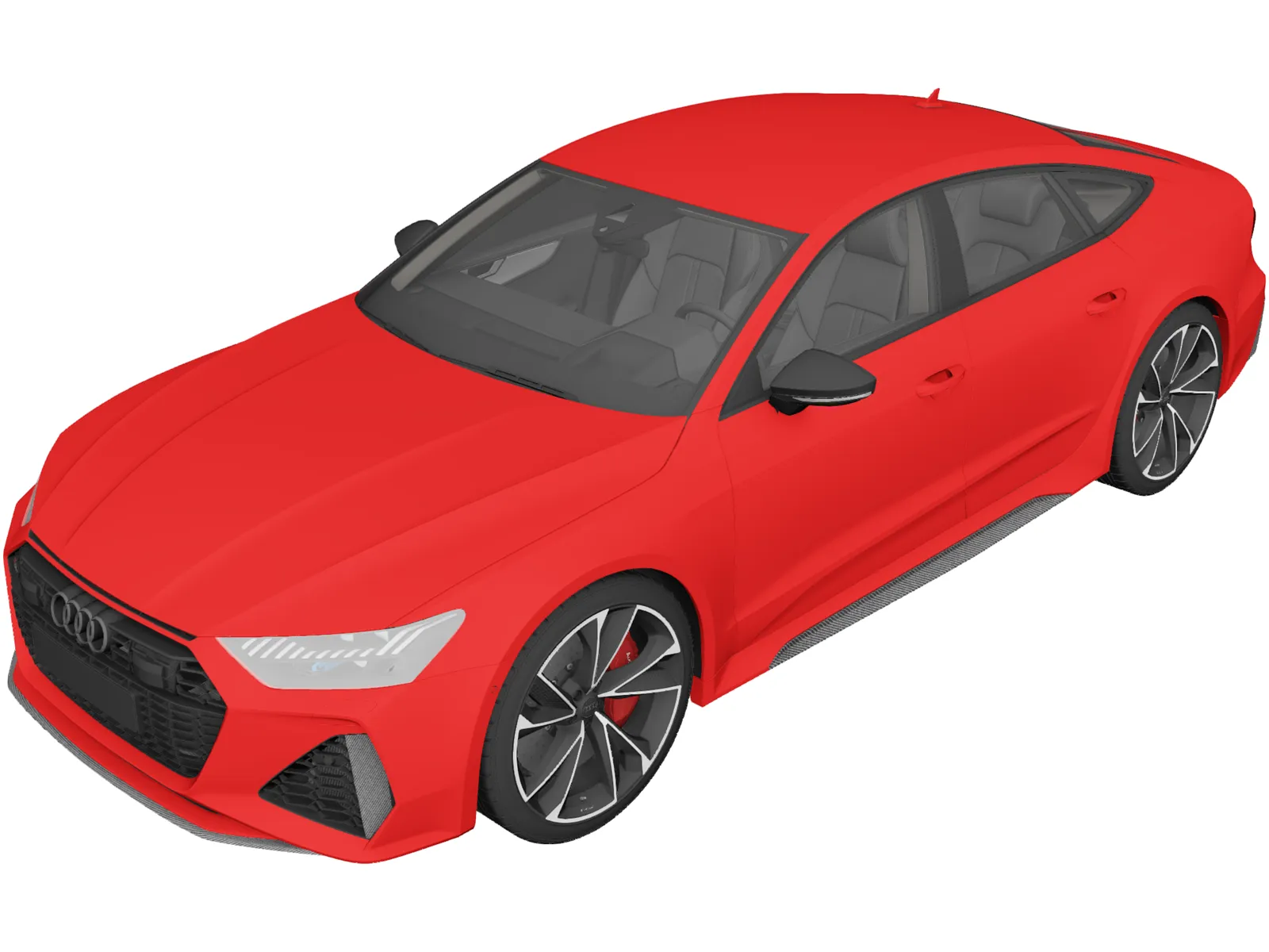 Audi RS7 Sportback (2020) 3D Model main preview