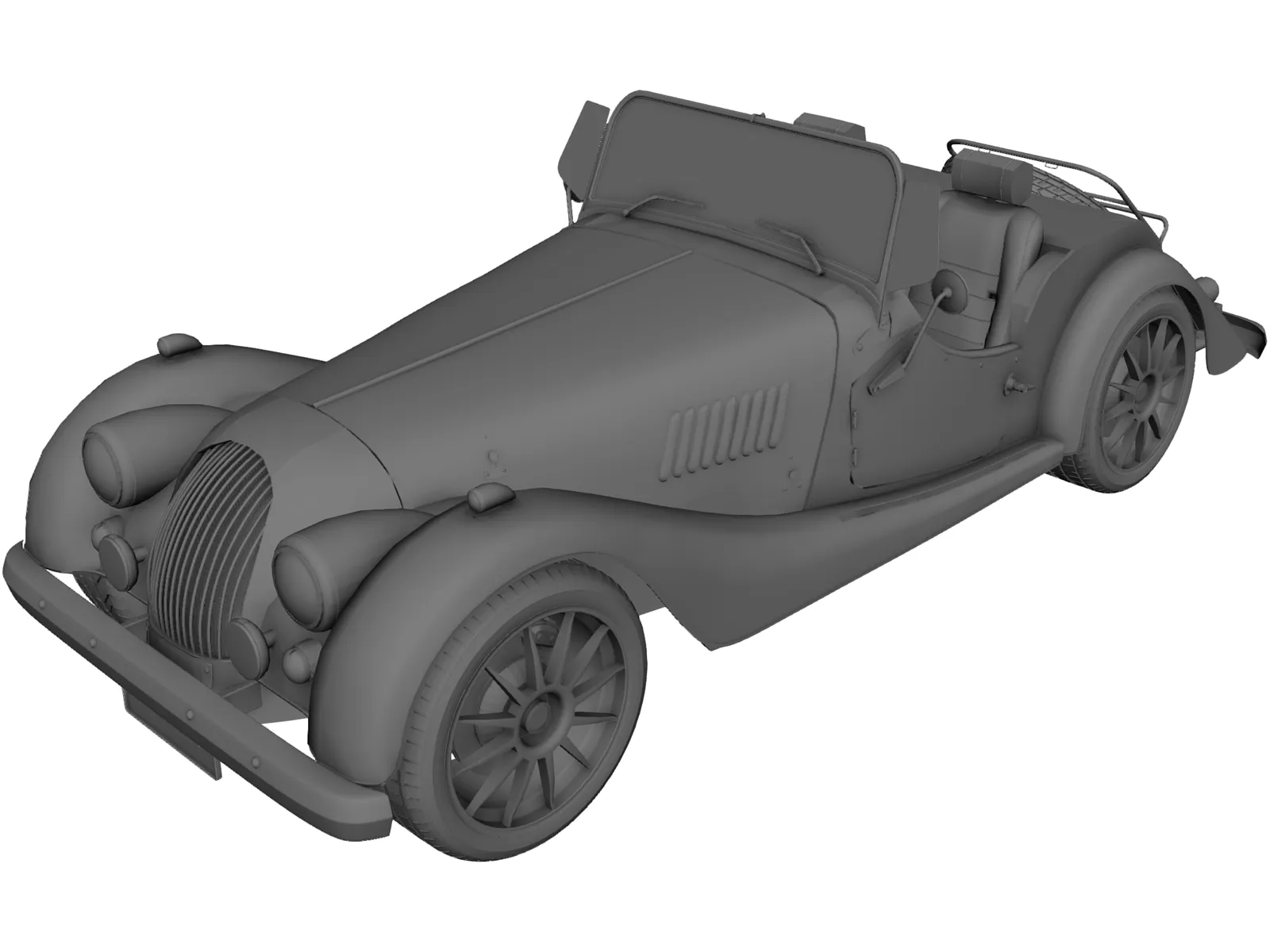 Morgan Roadster 3D Model main preview
