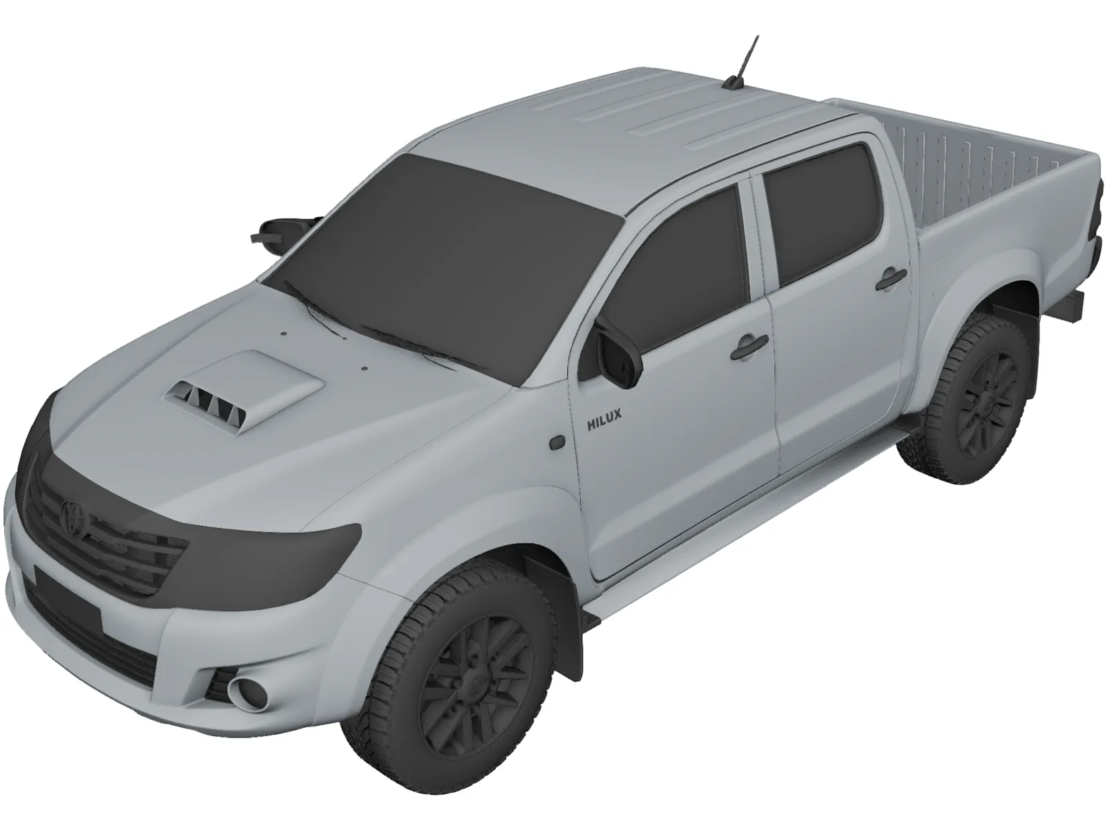 Toyota Hilux (2012) 3D Model main preview