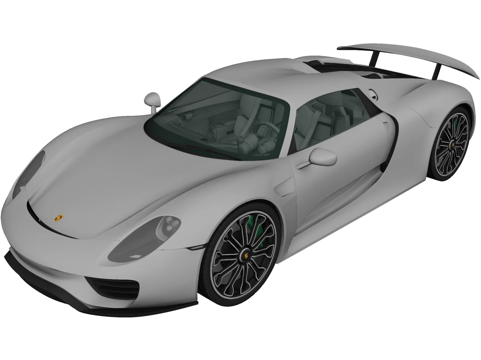 Porsche 918 Spyder (2015) 3D Model main preview