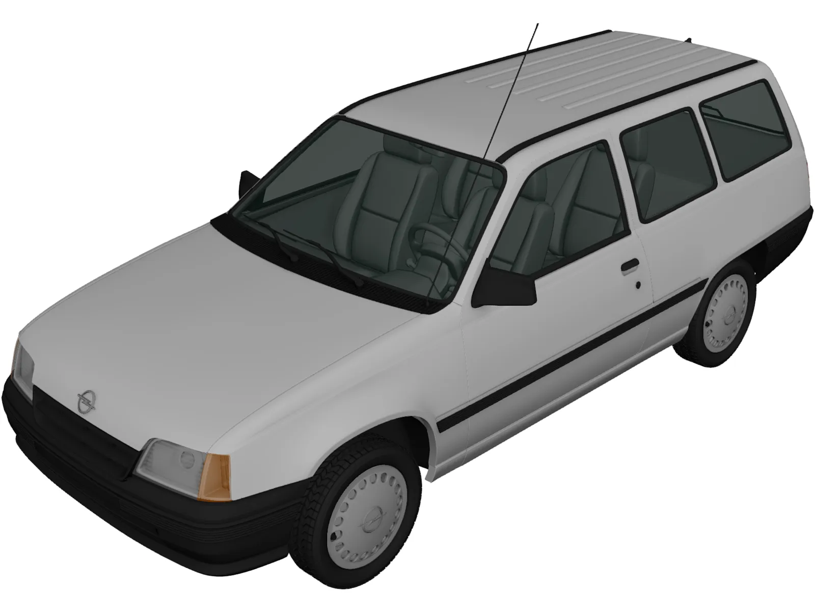 Opel Kadett Caravan (1991) 3D Model main preview