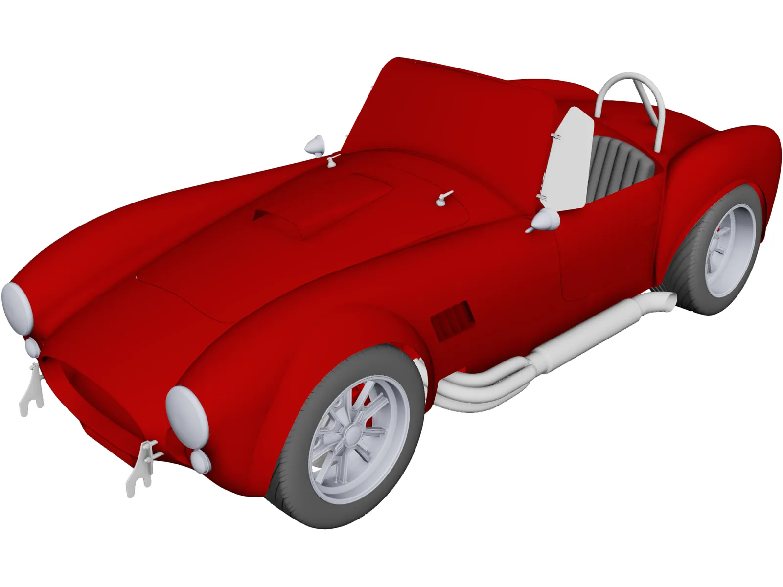 Shelby AC Cobra 3D Model main preview