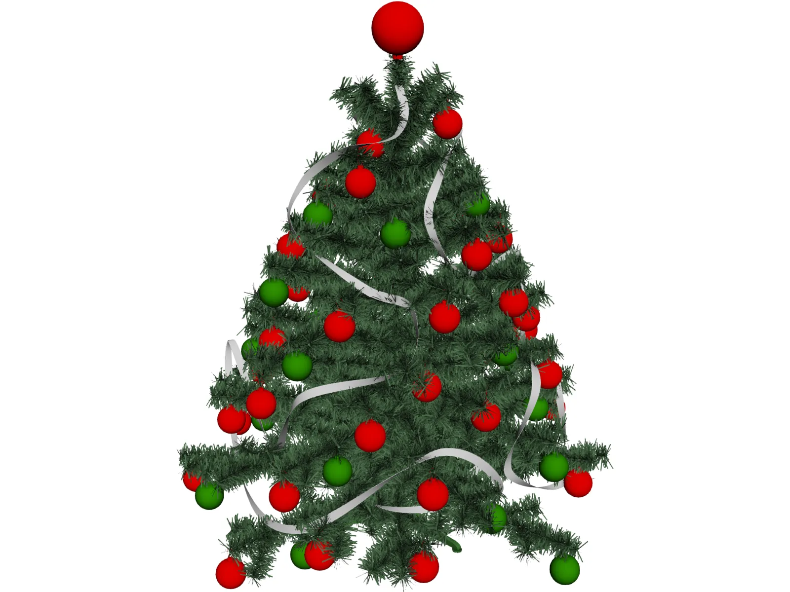 Christmas Tree 3D Model main preview
