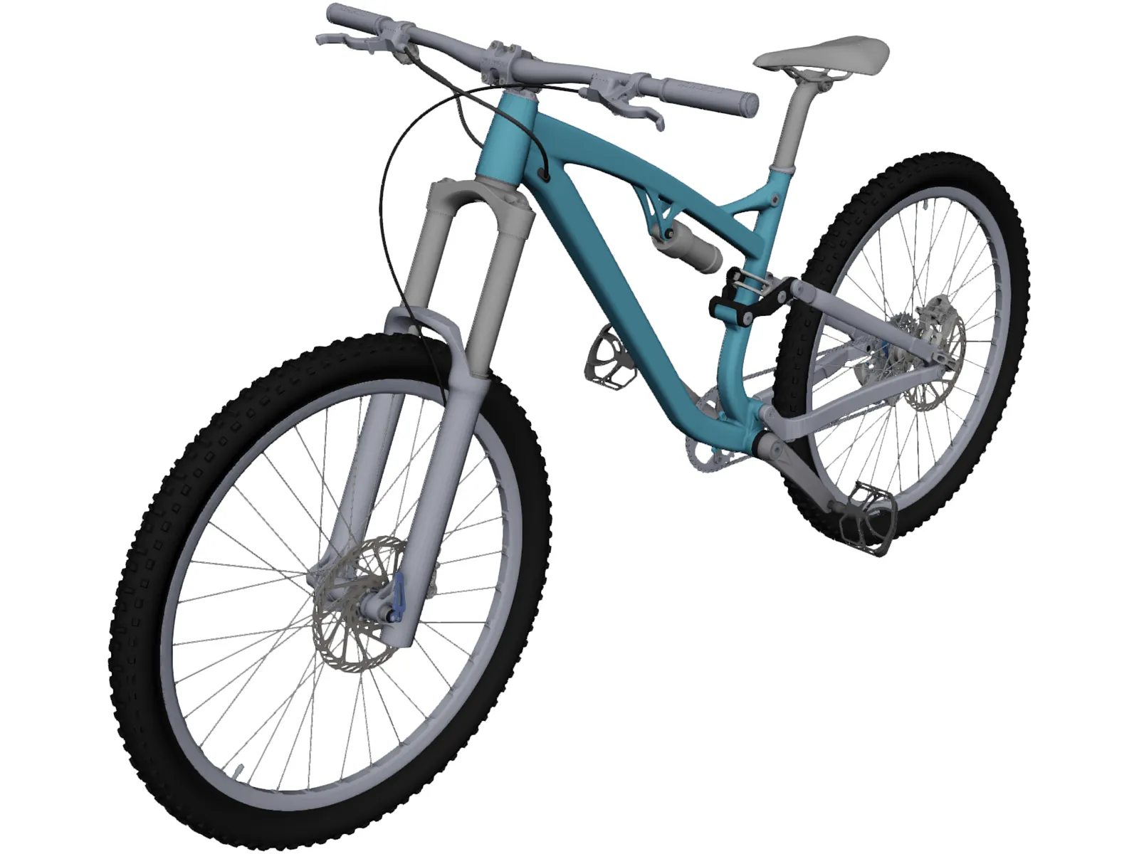 Trail Bike 3D Model main preview