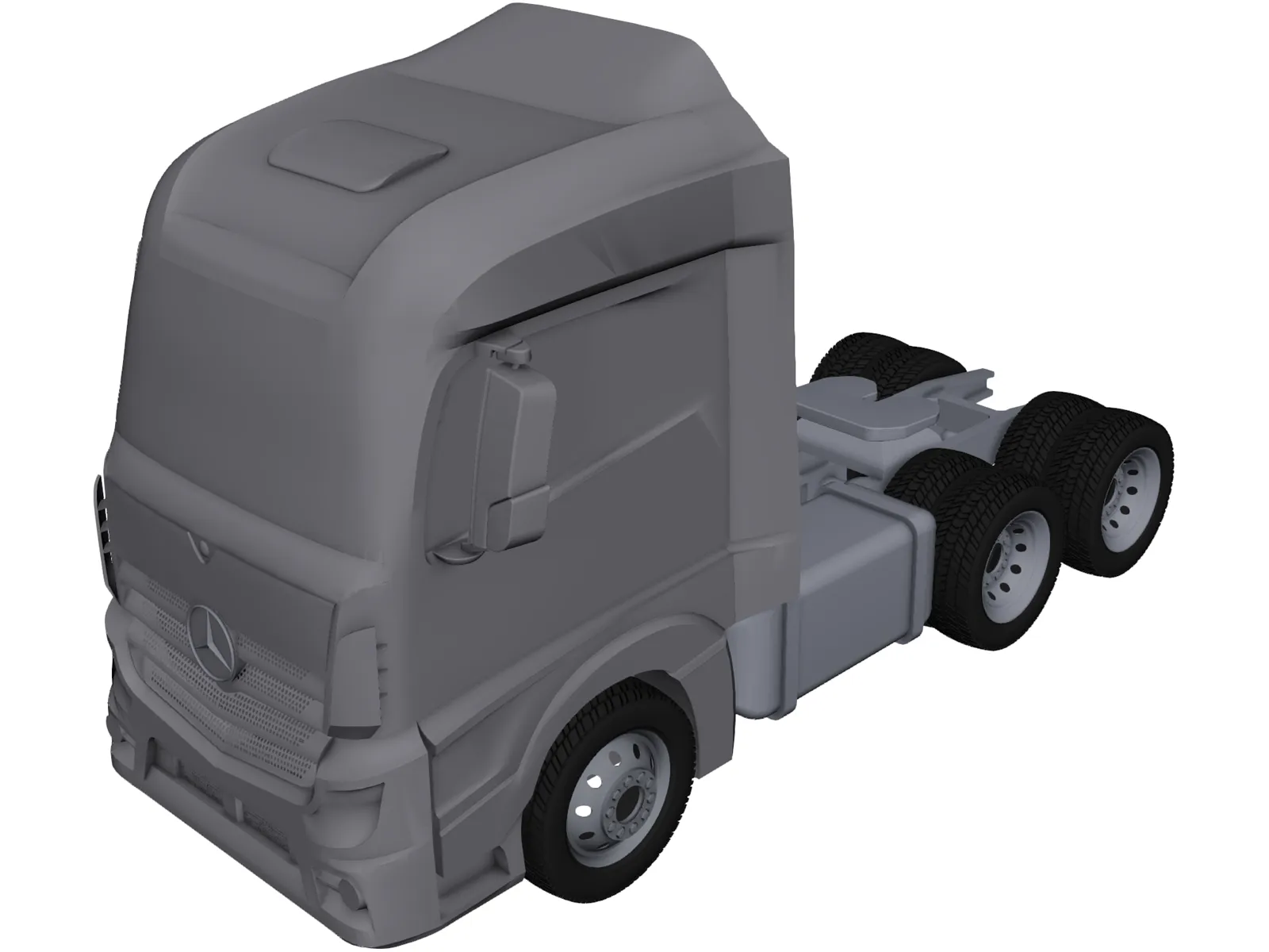 Mercedes-Benz Actros 3D Model main preview