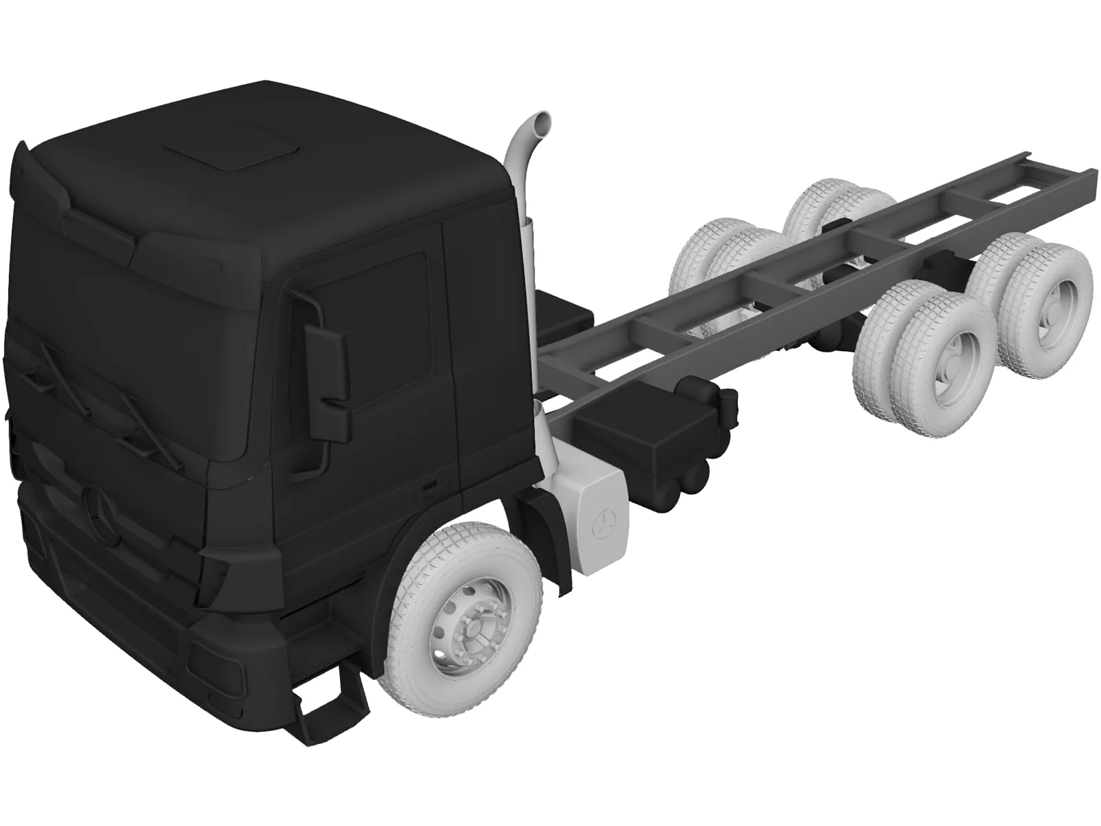Mercedes-Benz Actros 3341 3D Model main preview
