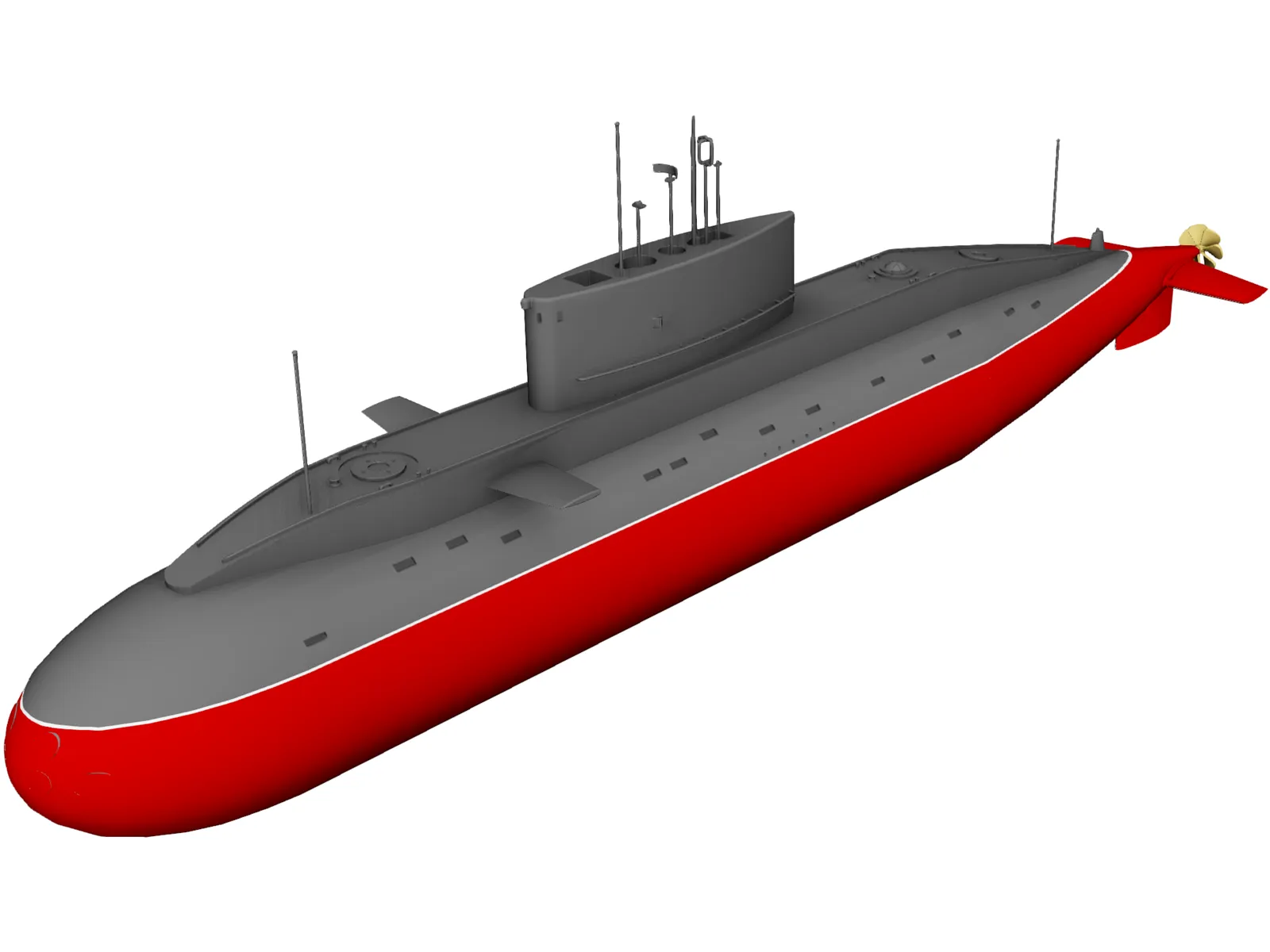 Project 636 Paltus (Kilo Class) 3D Model main preview