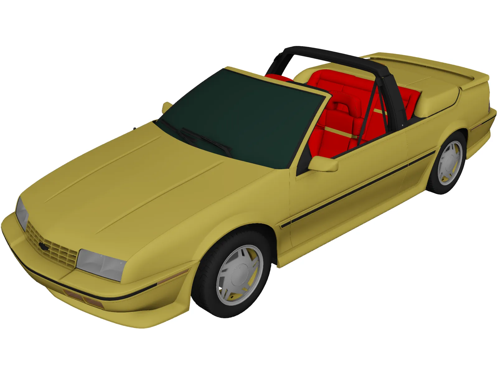 Chevrolet Beretta (1990) 3D Model main preview