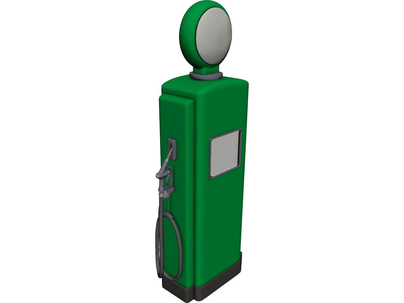 Gas Pump 3D Model main preview