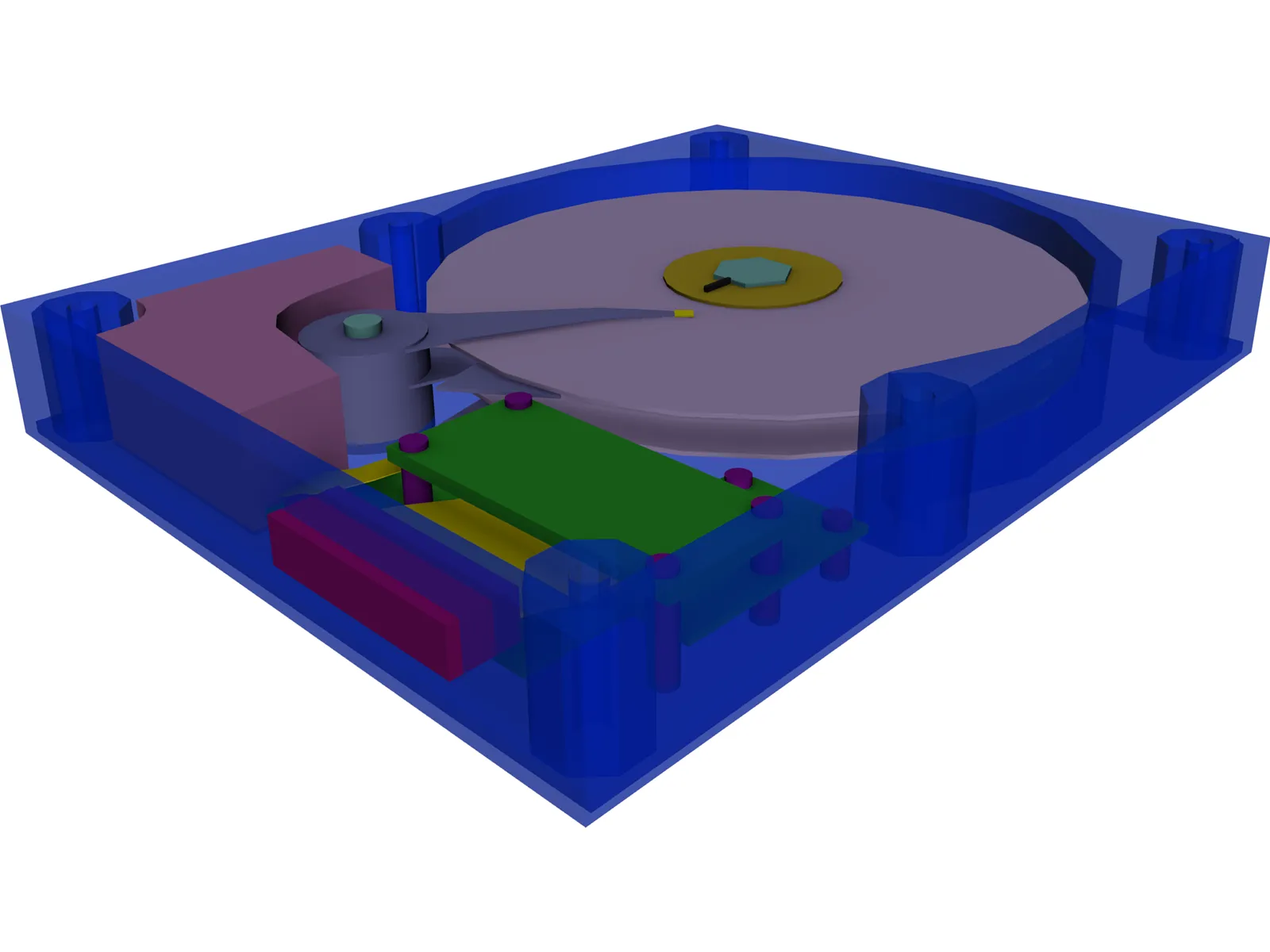 HDD 3.5 Inch 3D Model main preview