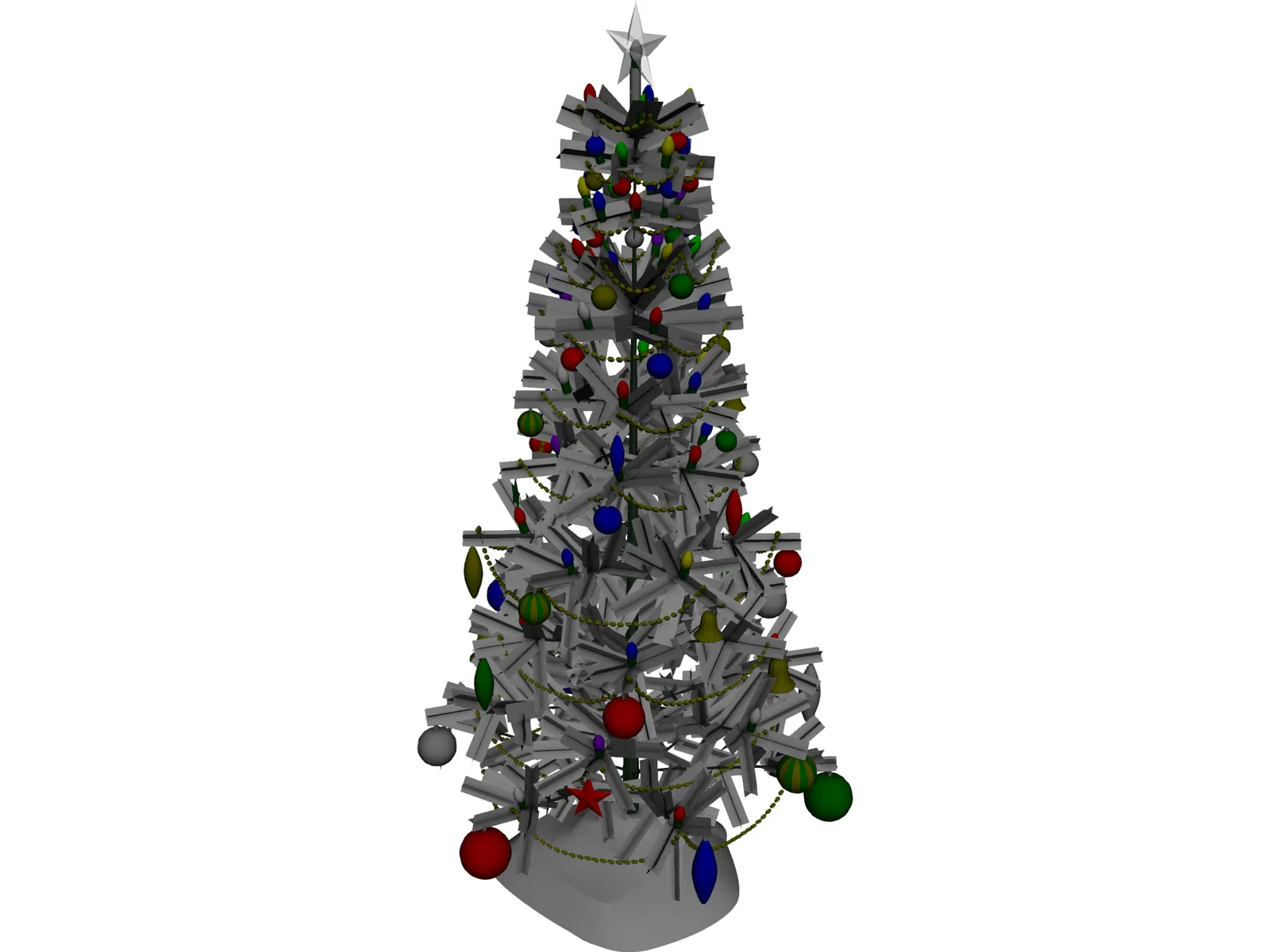 Christmas Tree 3D Model main preview