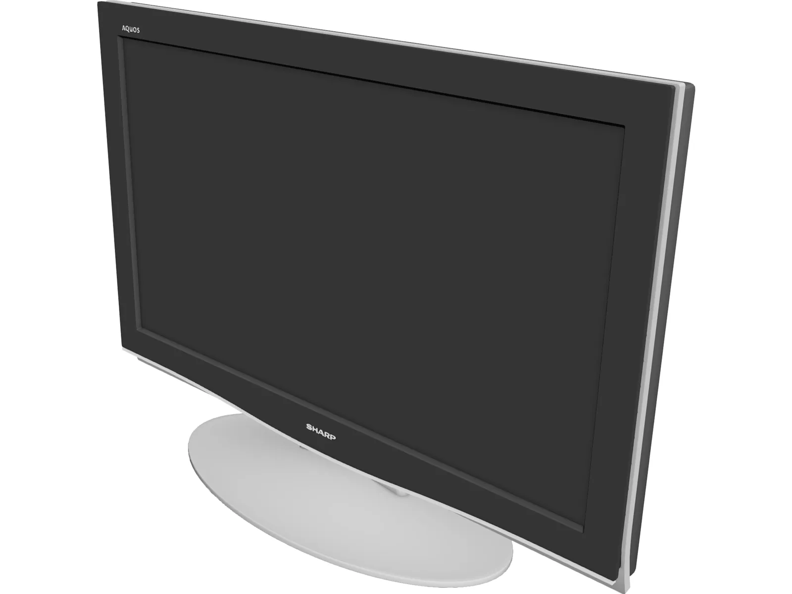 LCD Sharp Aquos 3D Model main preview