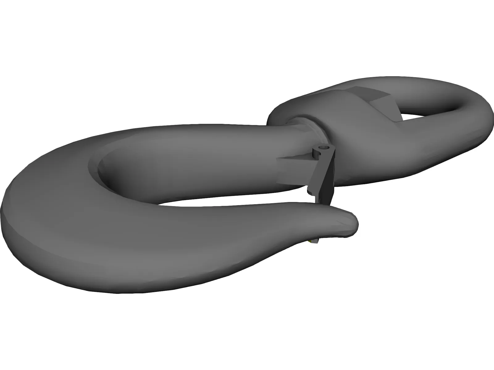 Crosby Shank Hook 3D Model main preview