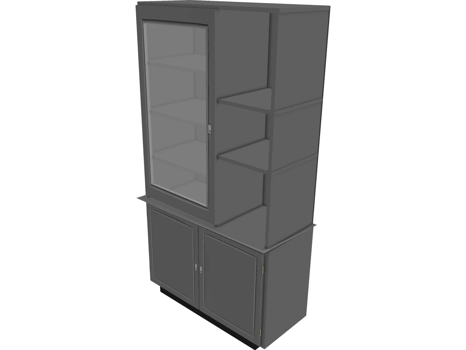 Cabinet Wall 3D Model main preview
