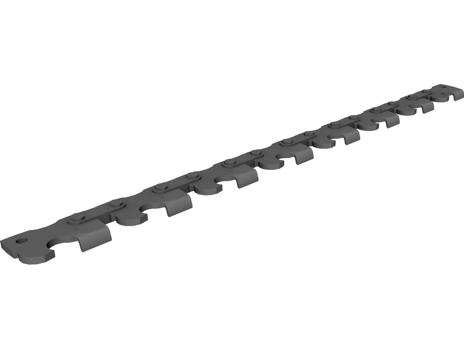 Chain Saw Teeth 3D Model main preview