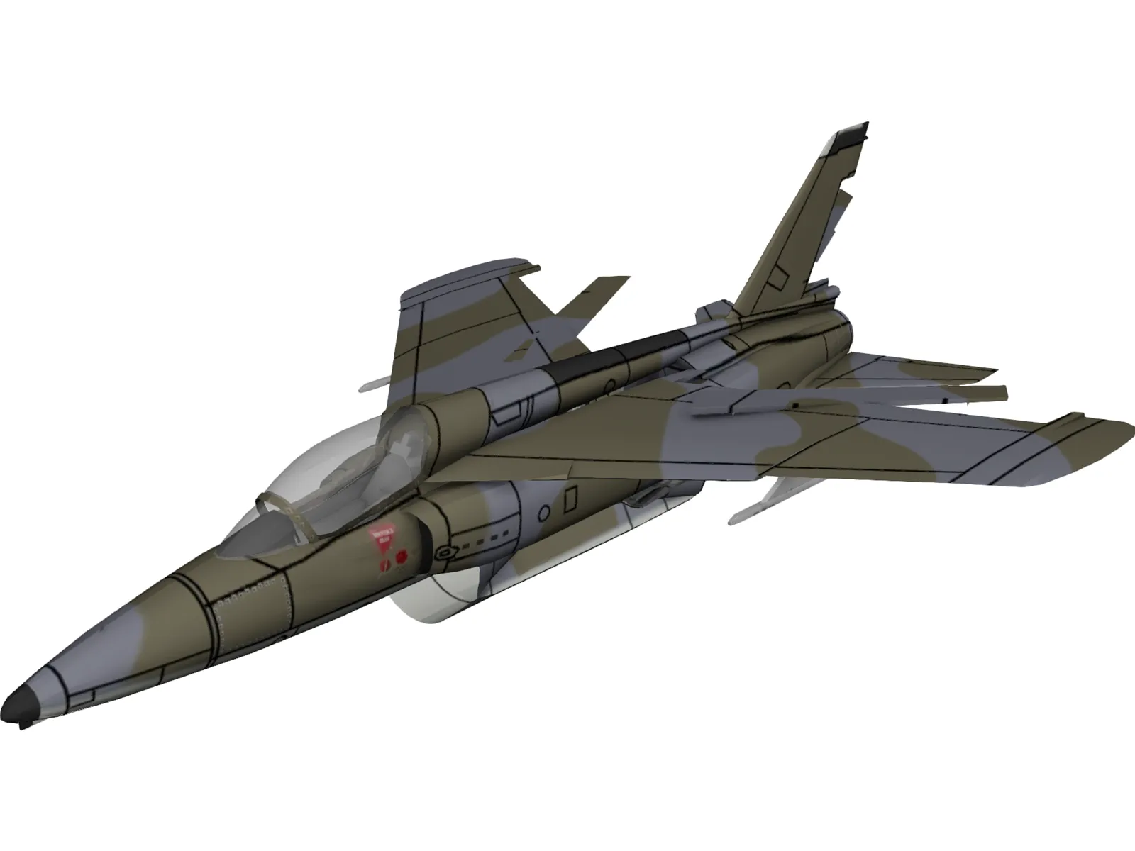 Folland Gnat Mk1 3D Model main preview
