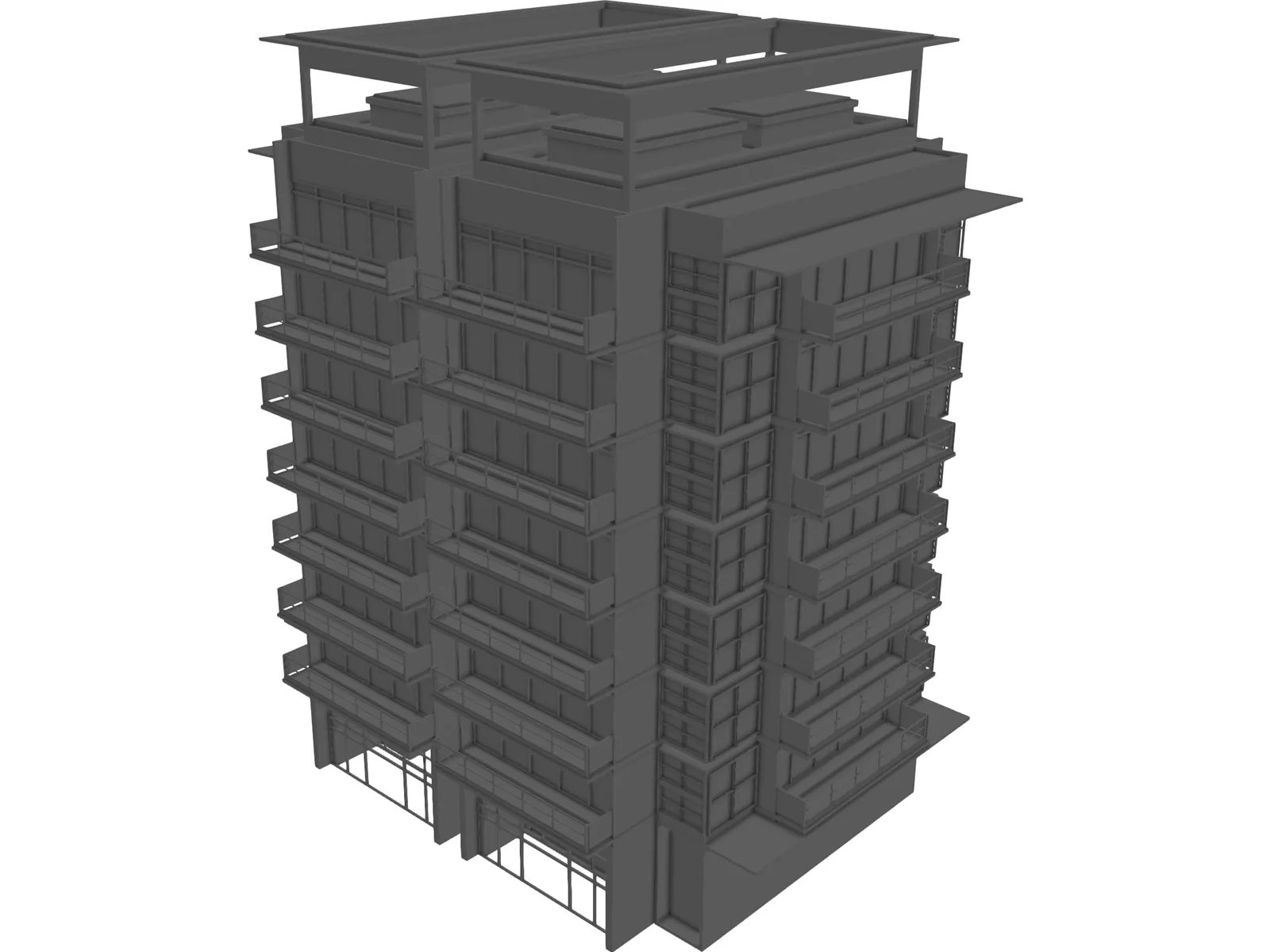 Building HGF 3D Model main preview