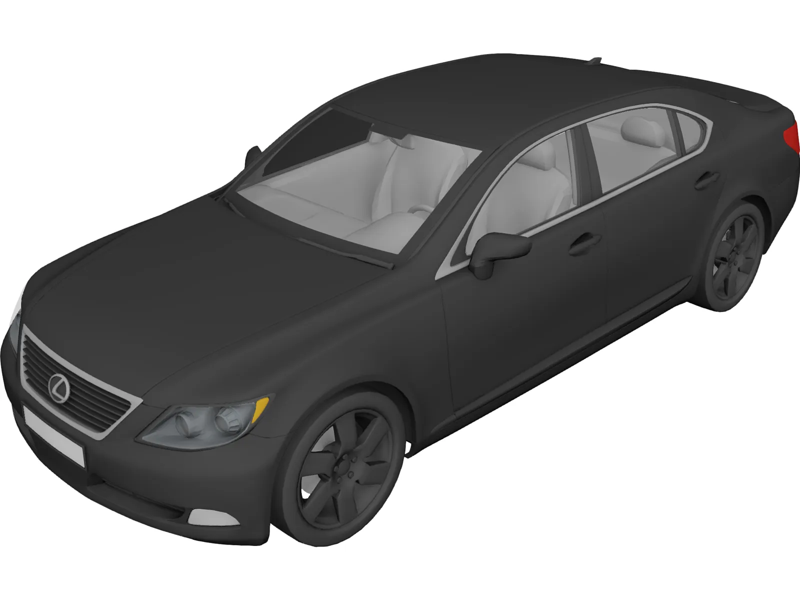 Lexus LS460 3D Model main preview