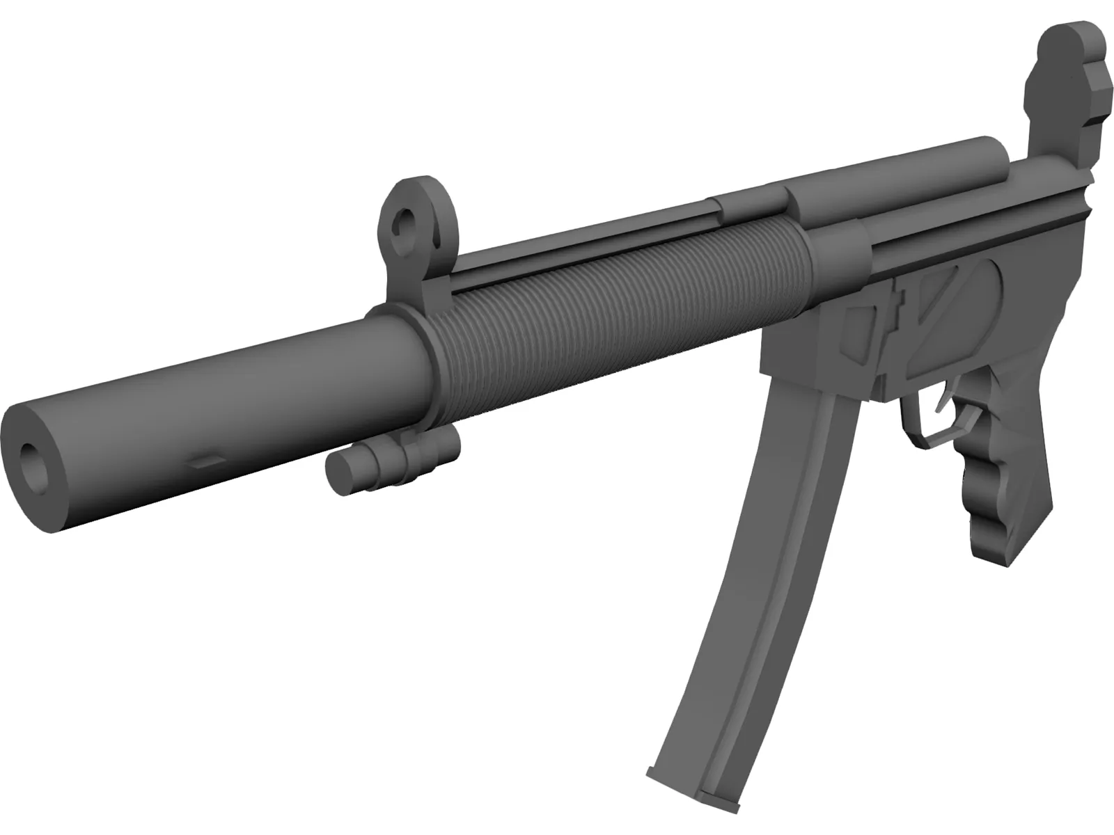 Heckler&Koch MP5SD 3D Model main preview