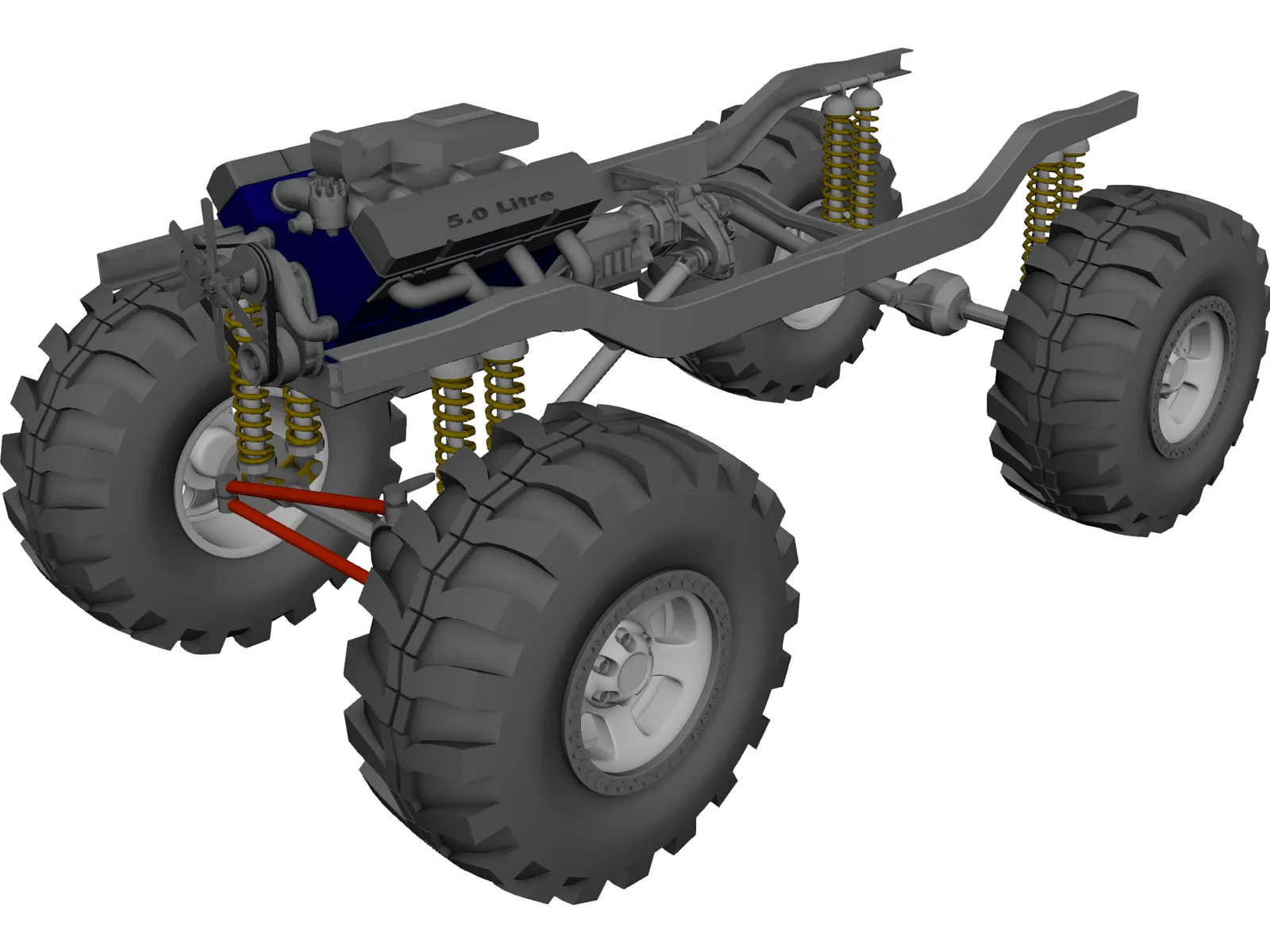 Chassis 4x4 3D Model main preview