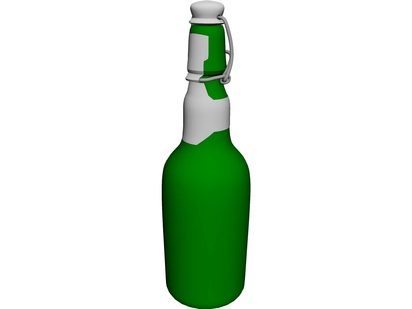 Grolsch Beer Bottle 3D Model main preview