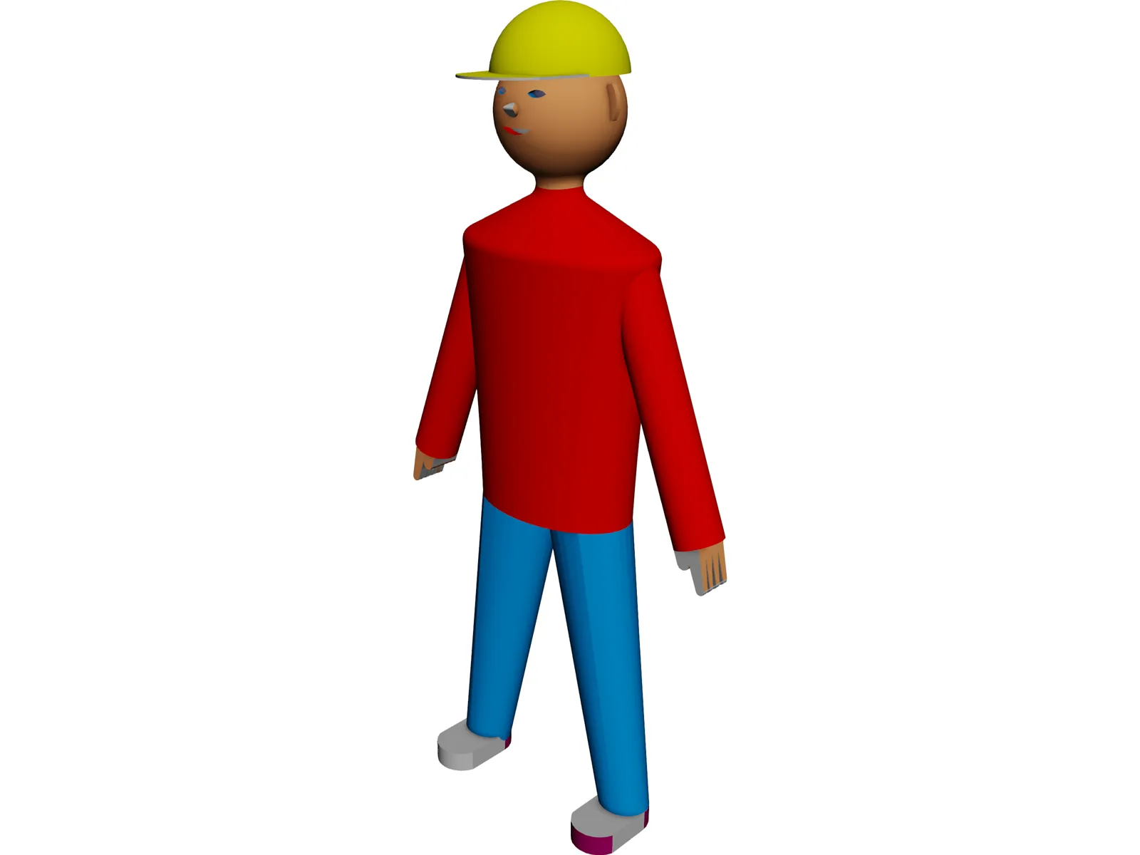 Working Man 3D Model main preview