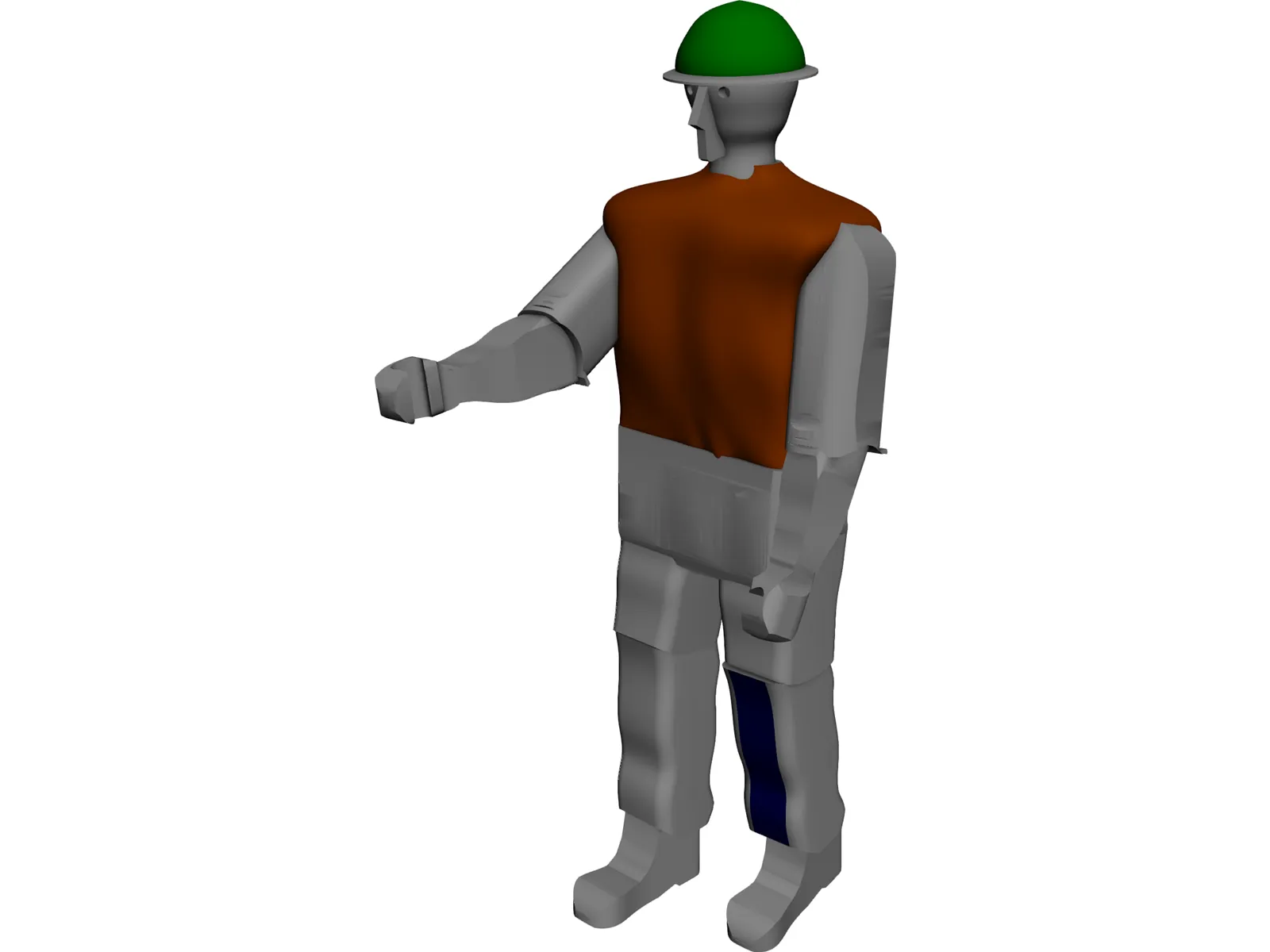 Working Man 3D Model main preview