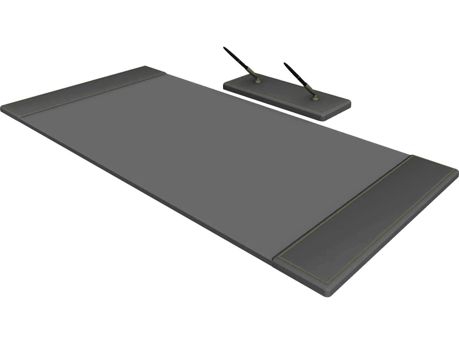 Desk Pad Set 3D Model main preview