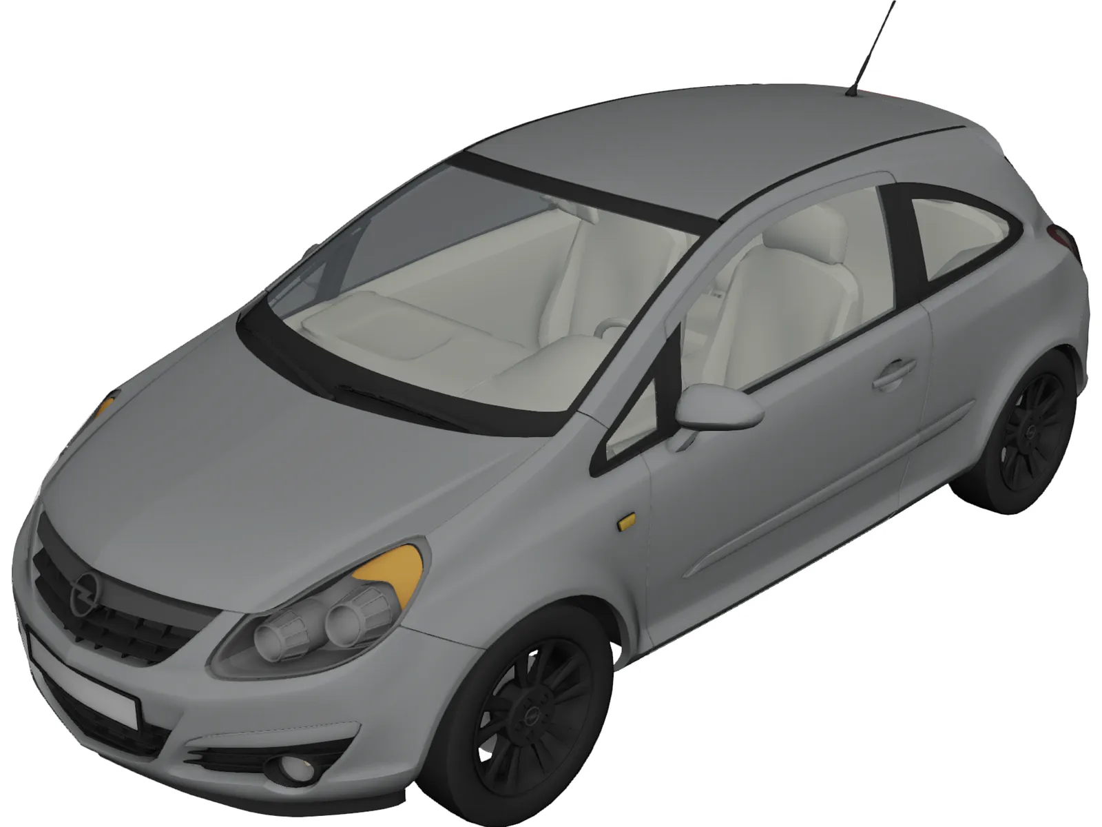 Opel Corsa (2007) 3D Model main preview