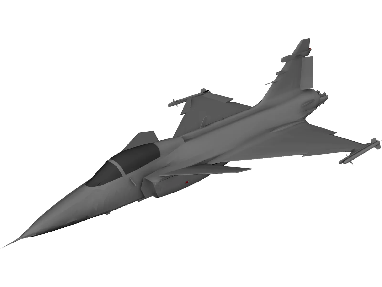 Saab JAS-39C Gripen 3D Model main preview