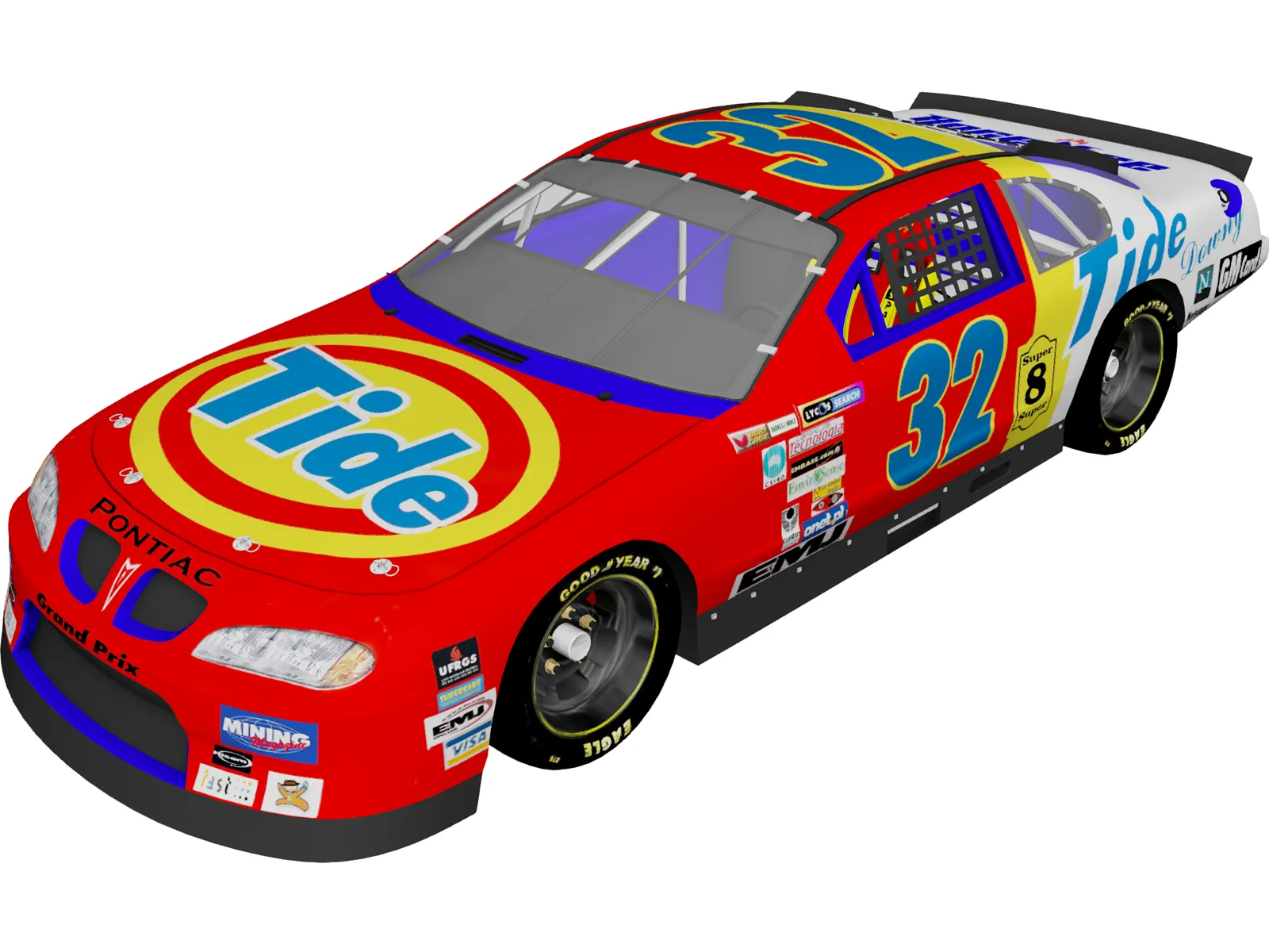 Nascar Stock Car 3D Model main preview