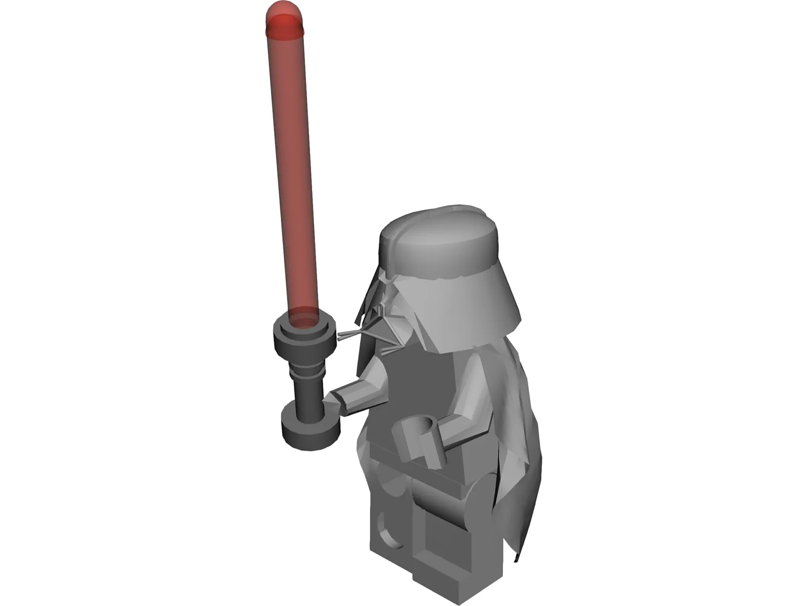 Lego Darth Vader 3D Model main preview