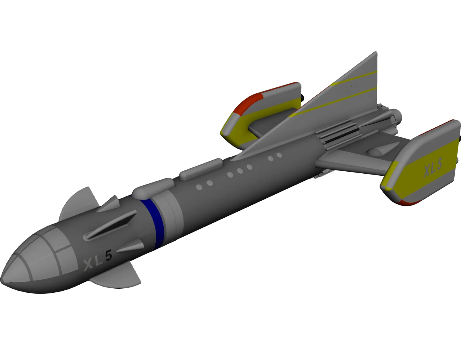 Fireball XL5 3D Model main preview