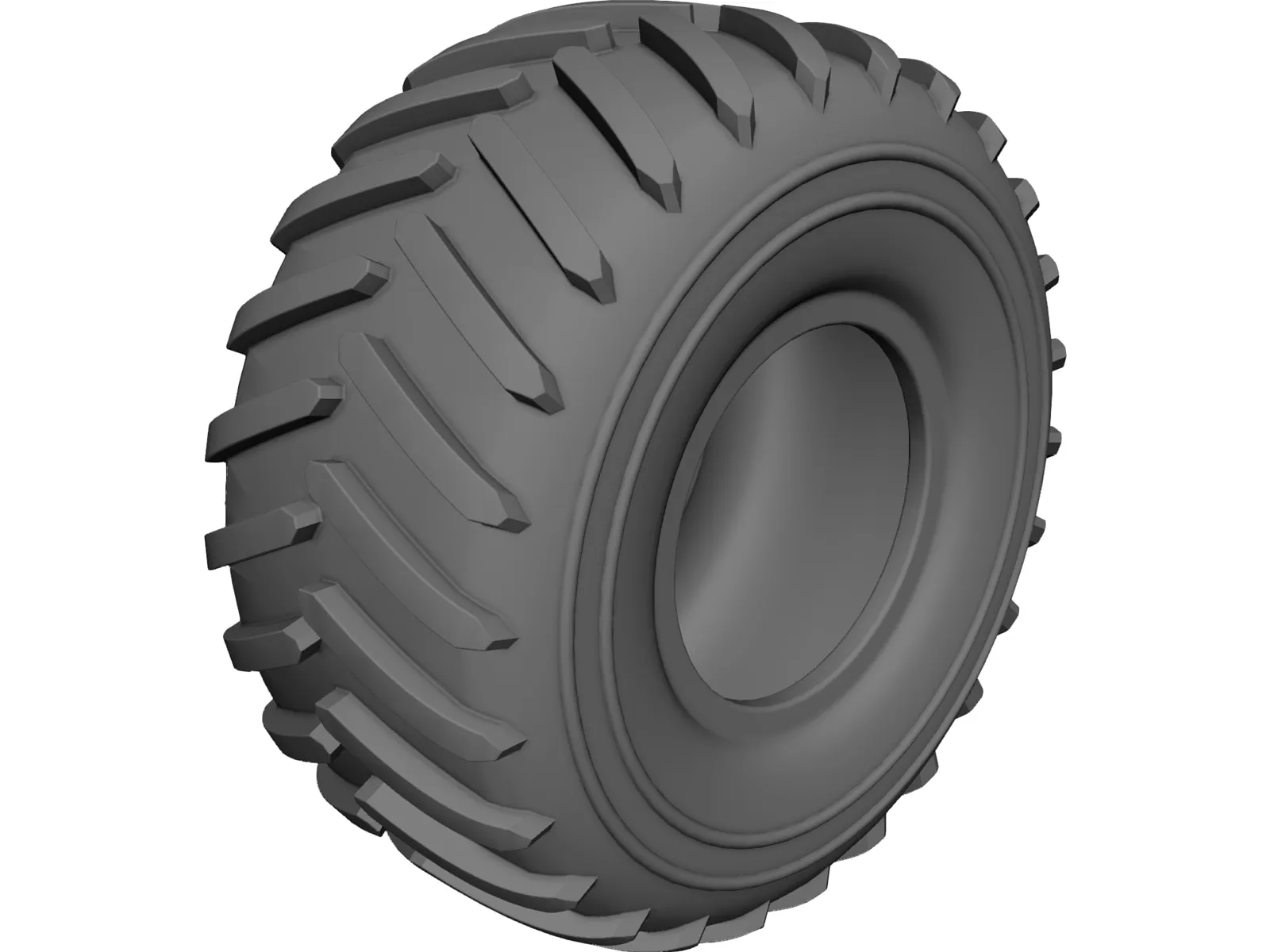 Green Area Tyre 33 inch 3D Model main preview