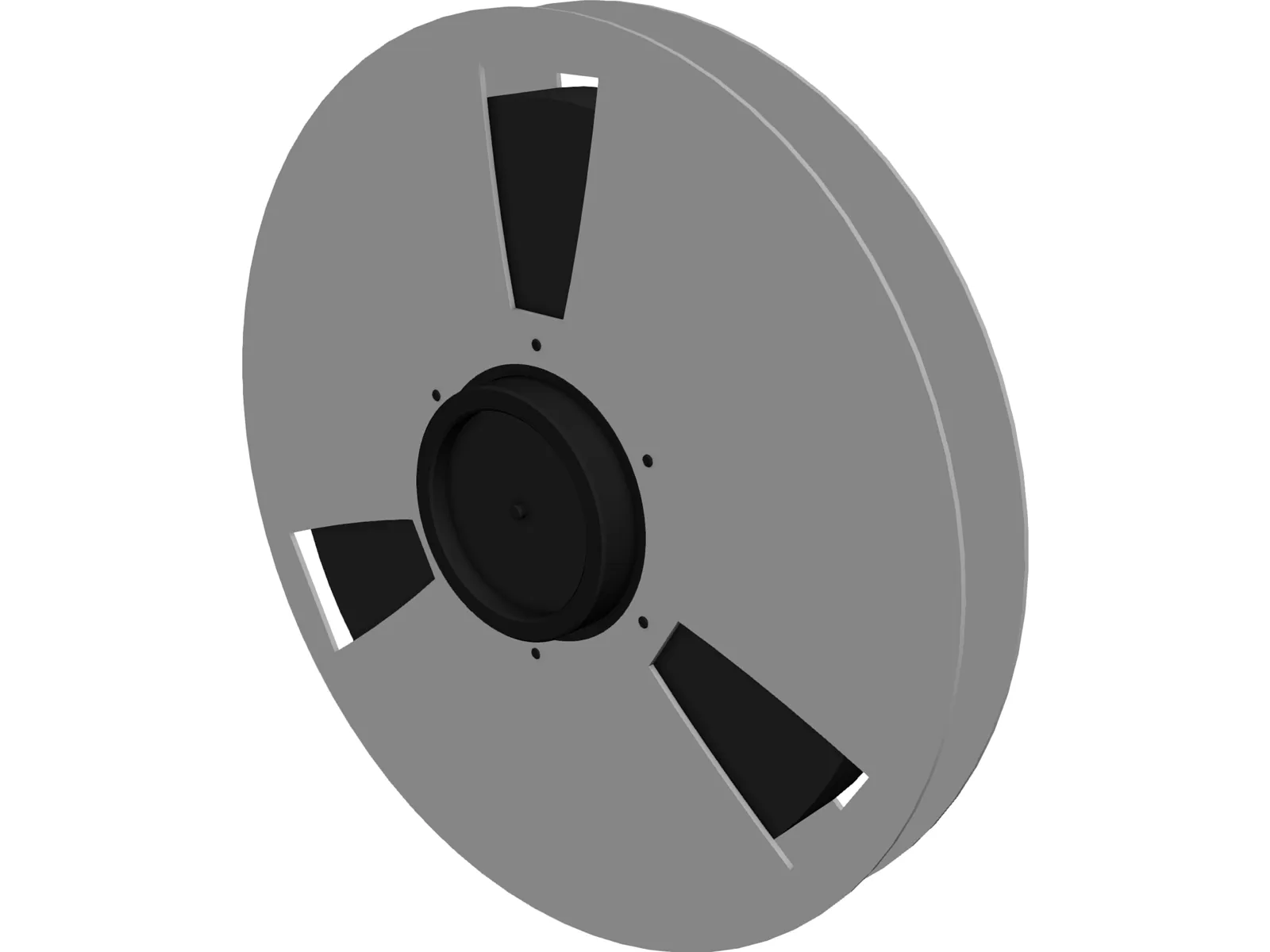 Ampex Tape Reel 3D Model main preview