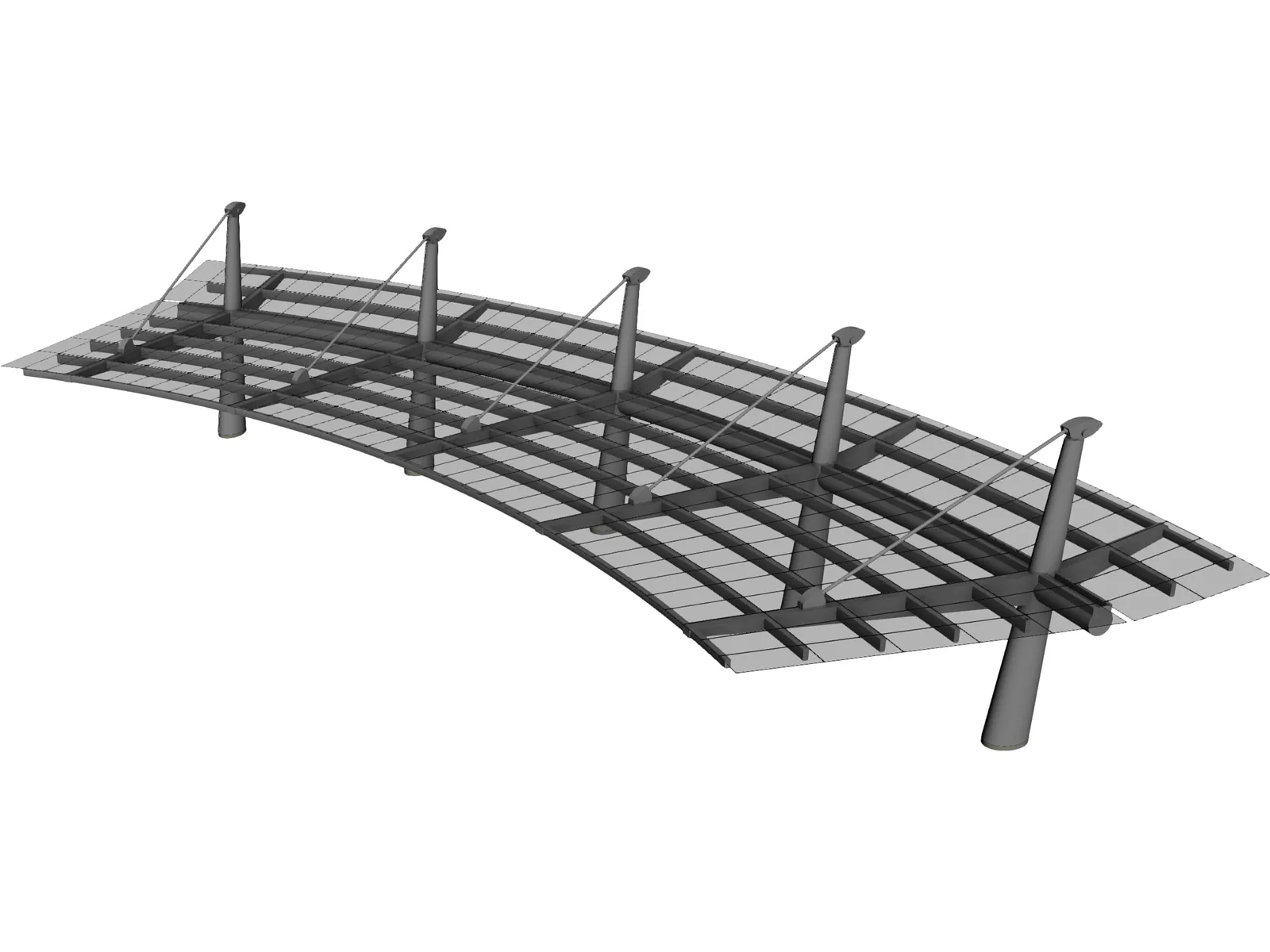Building Canopy 3D Model main preview