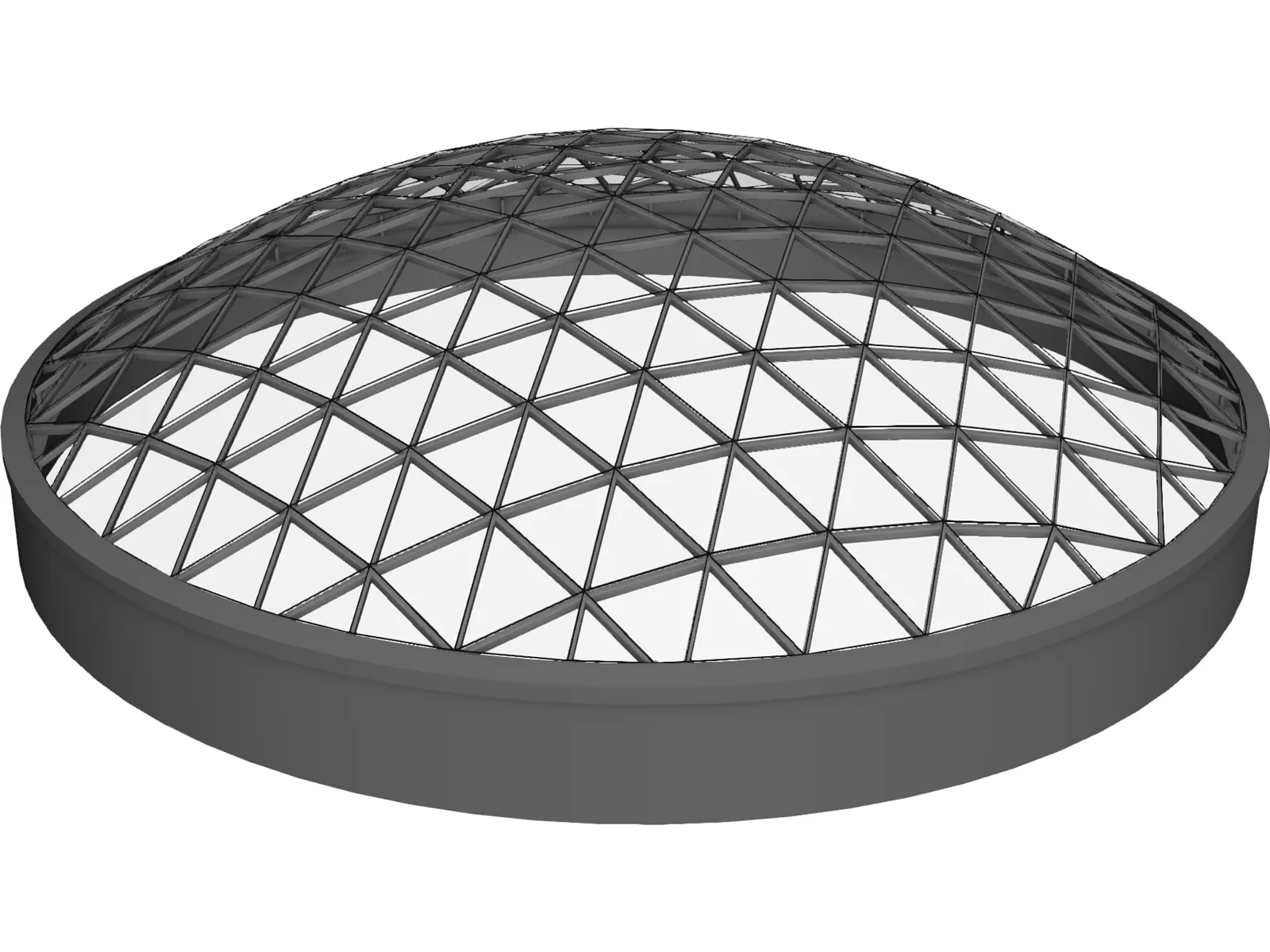Building Dome 3D Model main preview