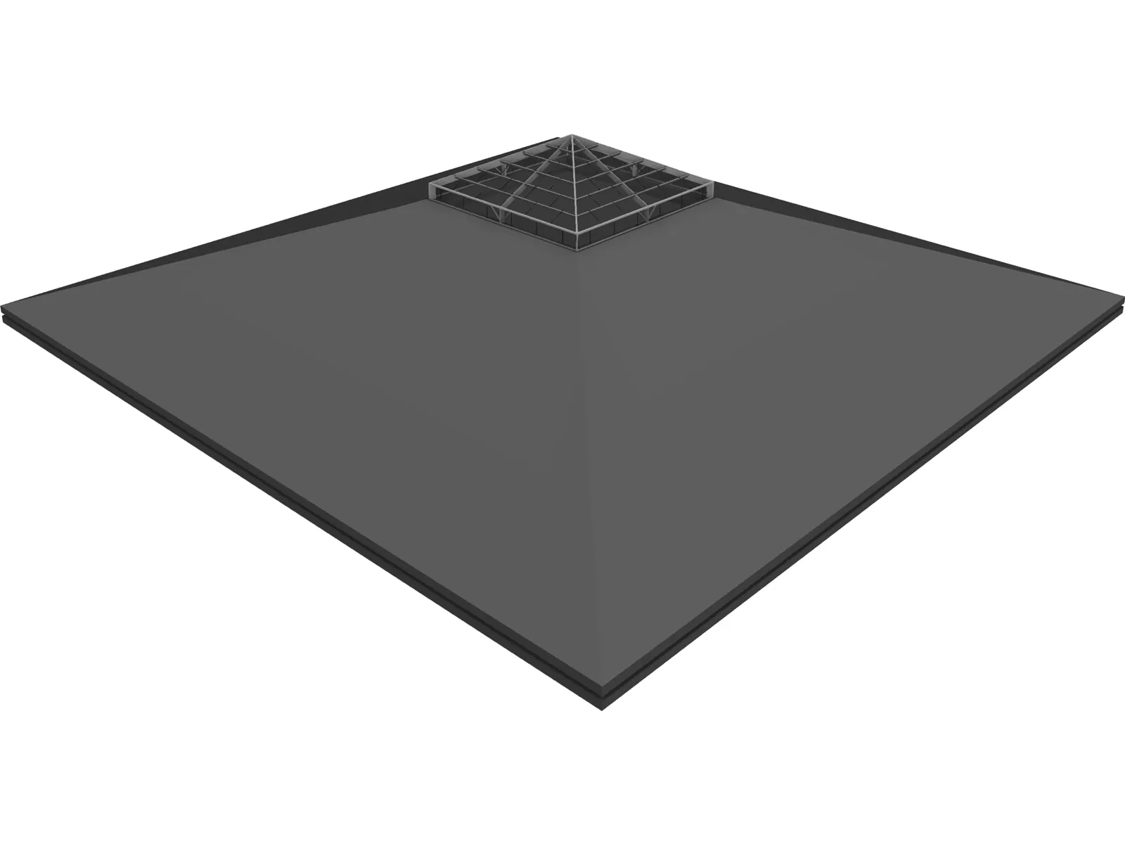Building Pyramid 3D Model main preview