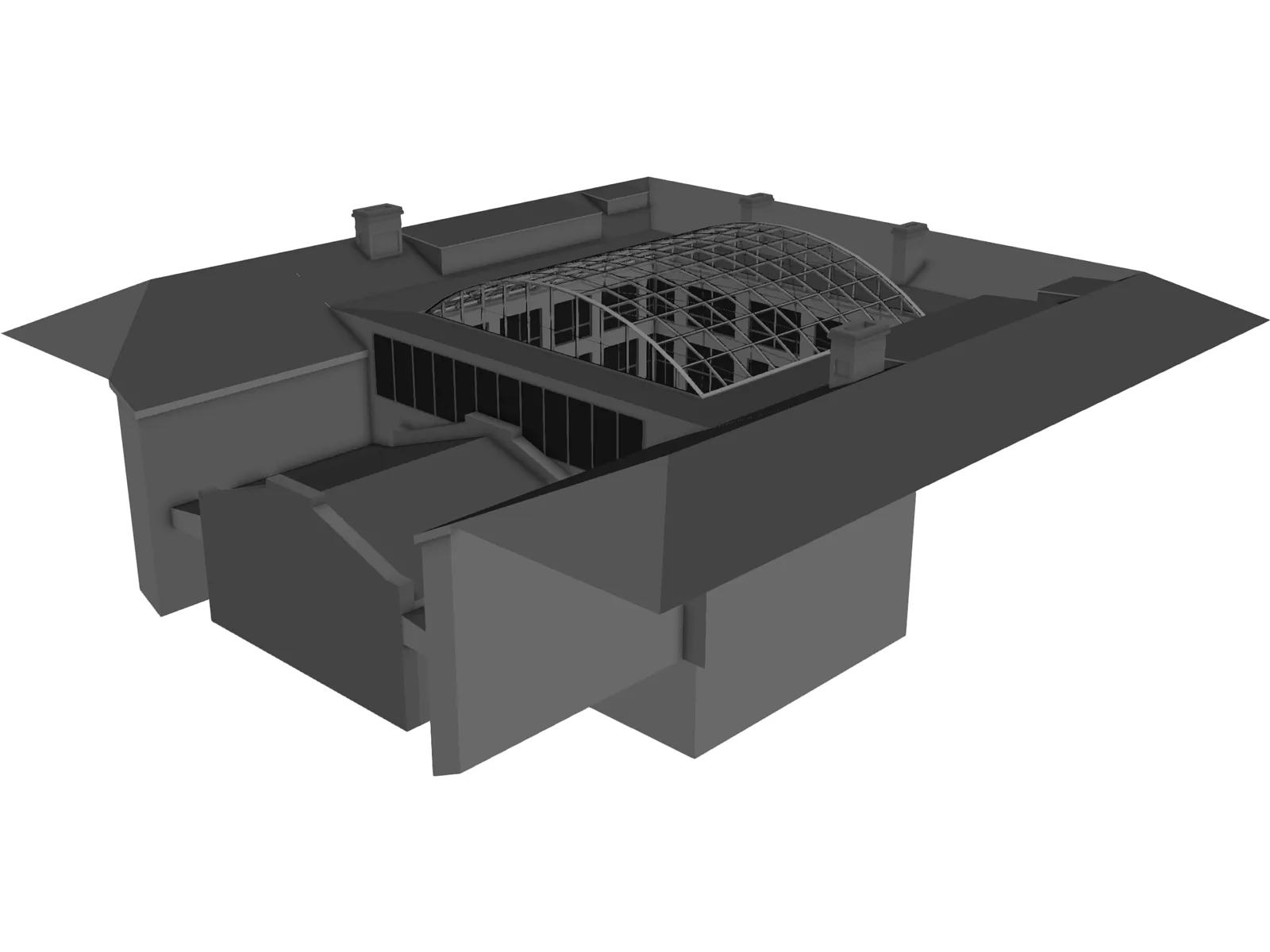 Building Vault 3D Model main preview
