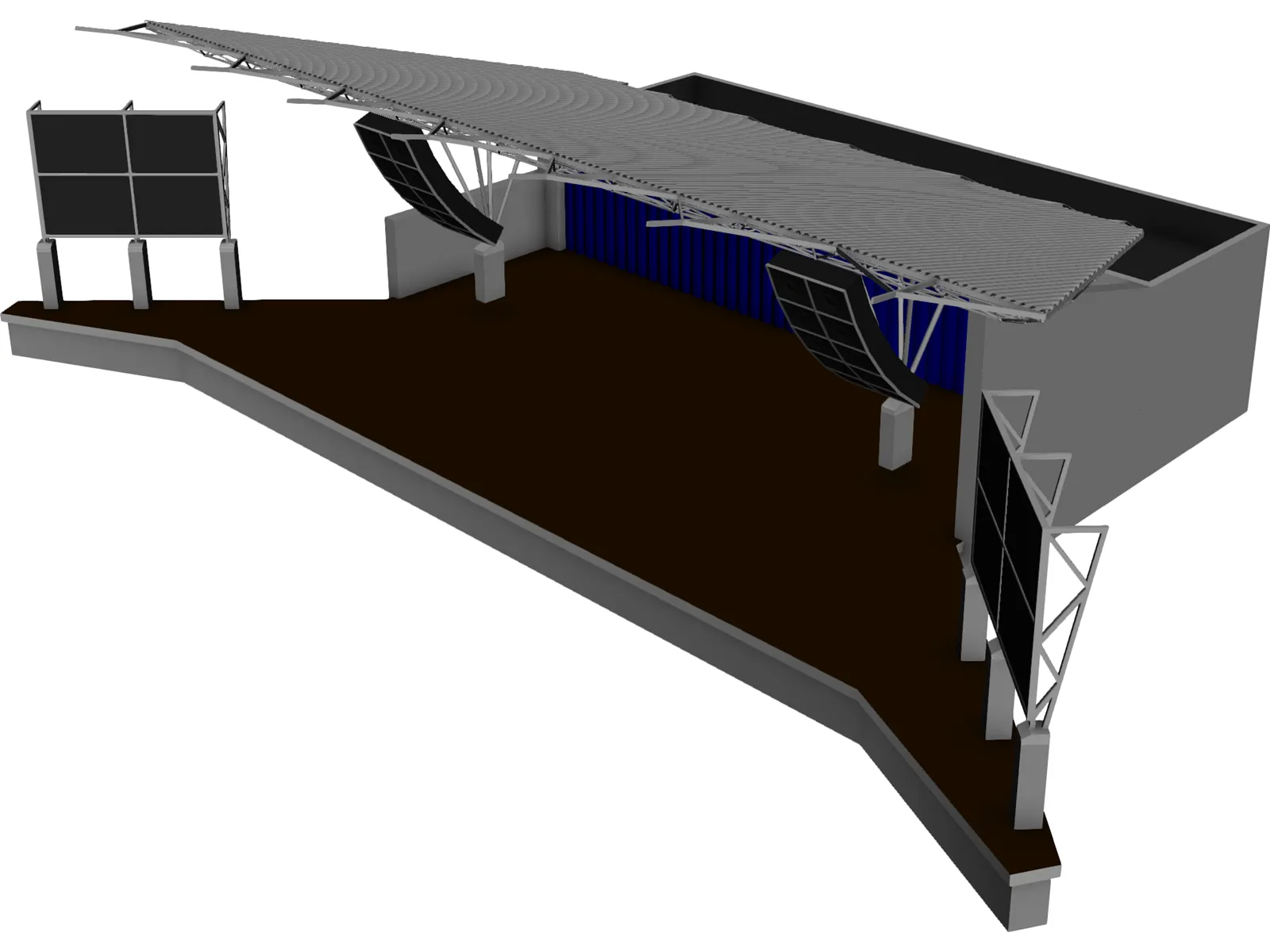 Stage Canopy 3D Model main preview