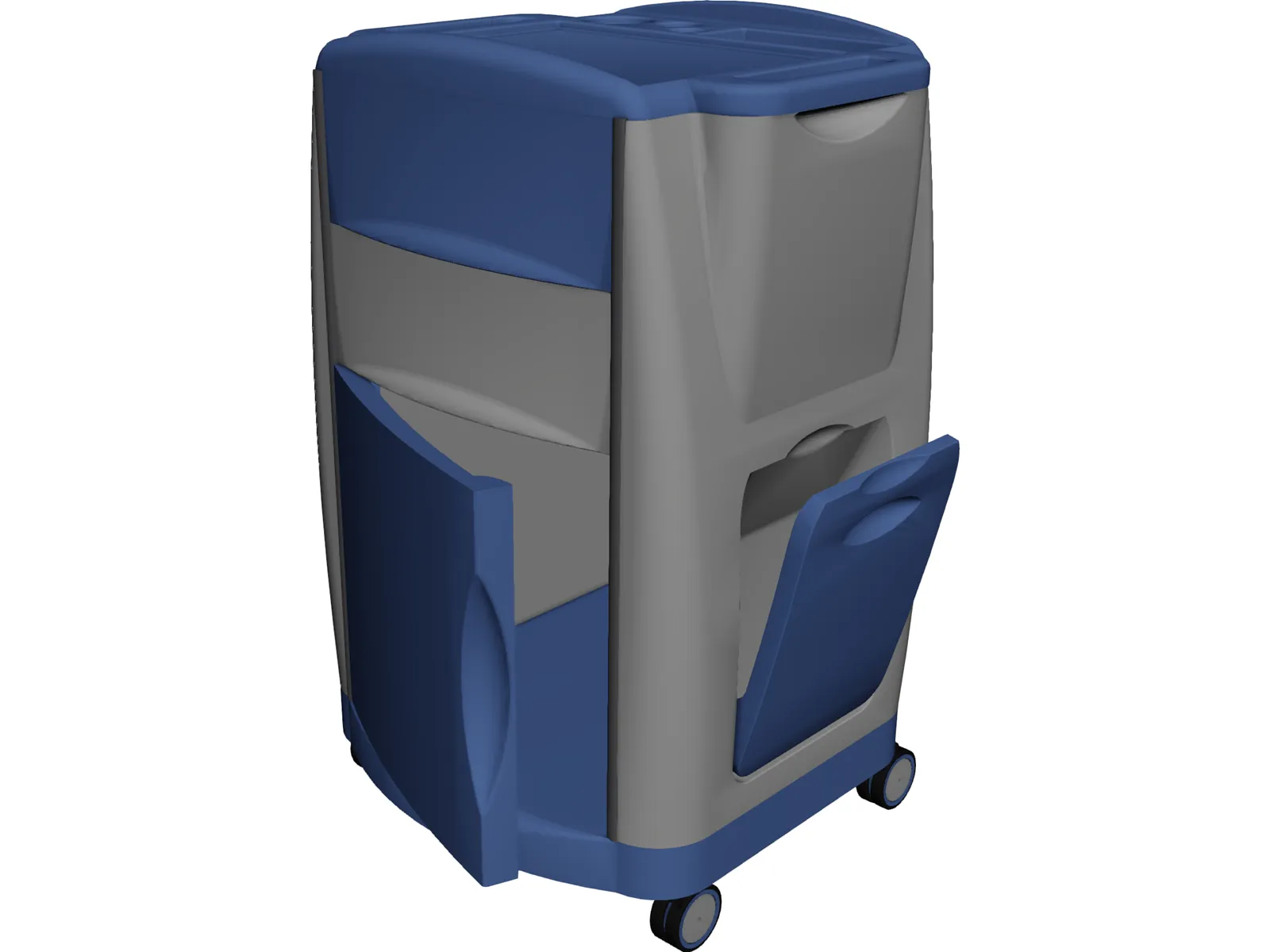 Bedside Cabinet 3D Model main preview