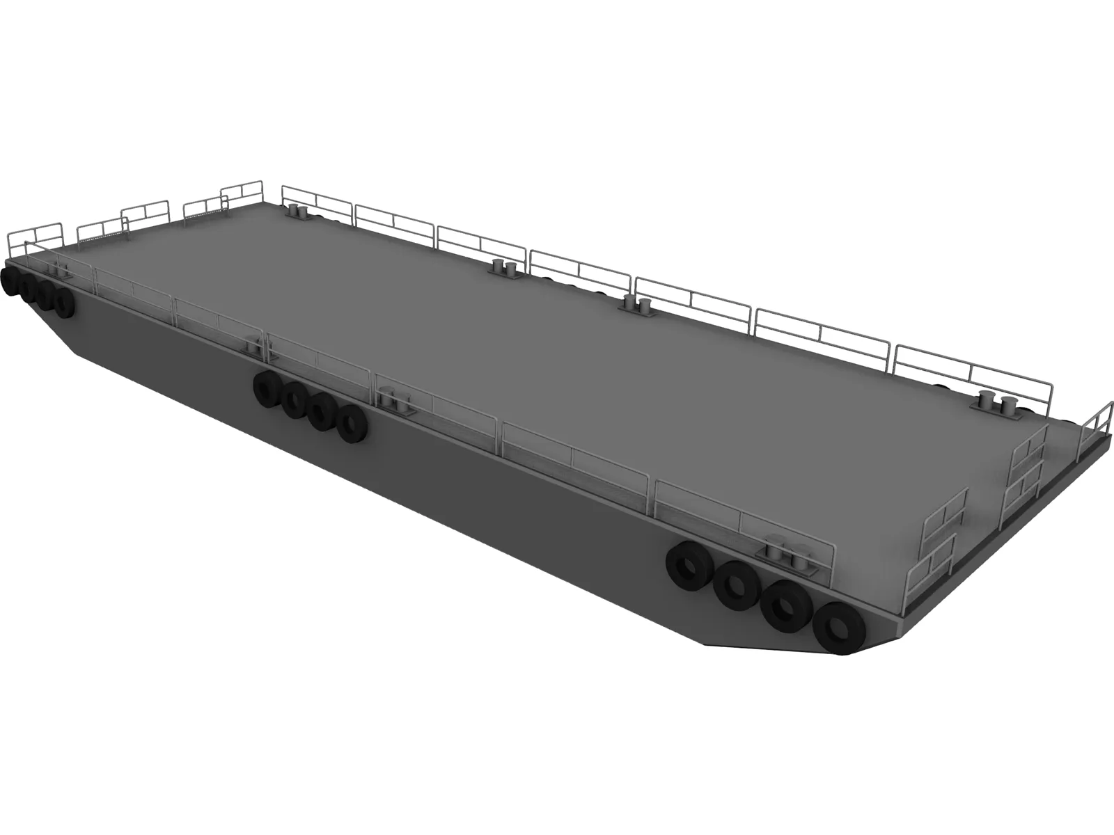 Barge 3D Model main preview